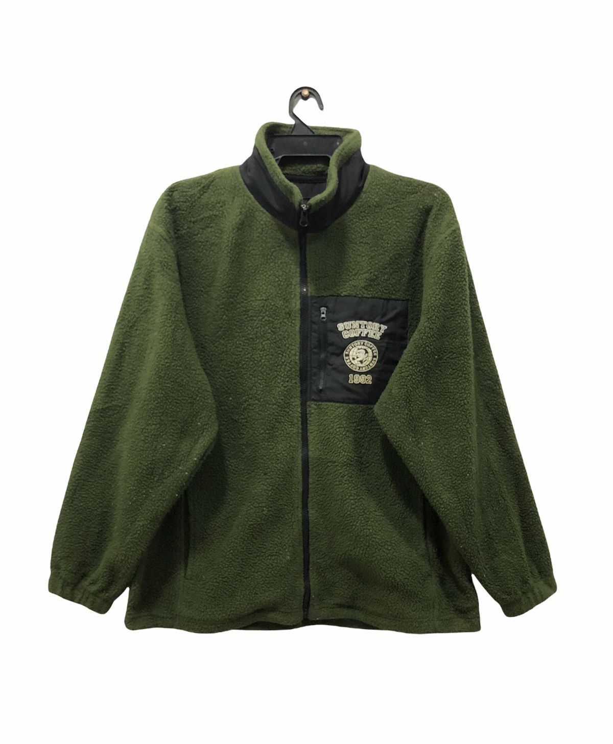 Japanese Brand Vintage Suntory Coffee Boss Zipper Fleece Winter Jacket Size US L / EU 52-54 / 3 - 1 Thumbnail