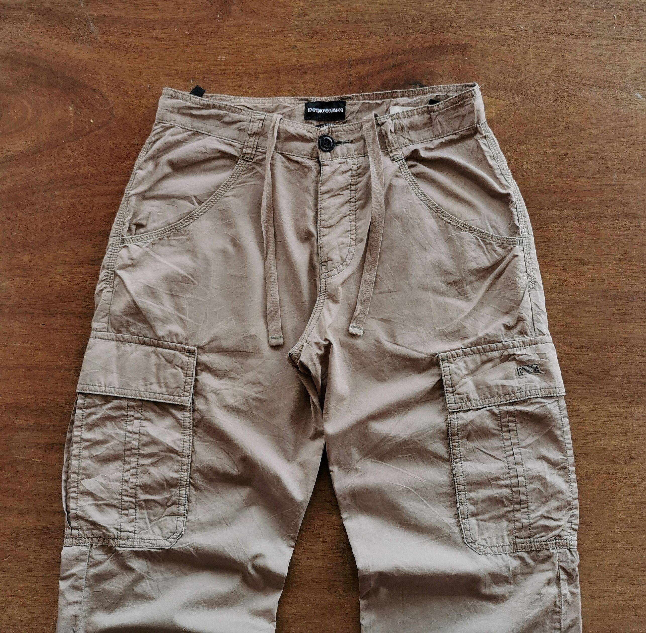 Armani Emporio Armani Brad Easy Fit Cargo Pants Size US 30 / EU 46 - 4 Thumbnail