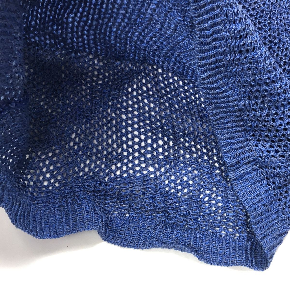 Designer × Vintage × Yves Saint Laurent Unisex Vintage YSL mesh sweatshirt long sleeve Size US M / EU 48-50 / 2 - 4 Thumbnail