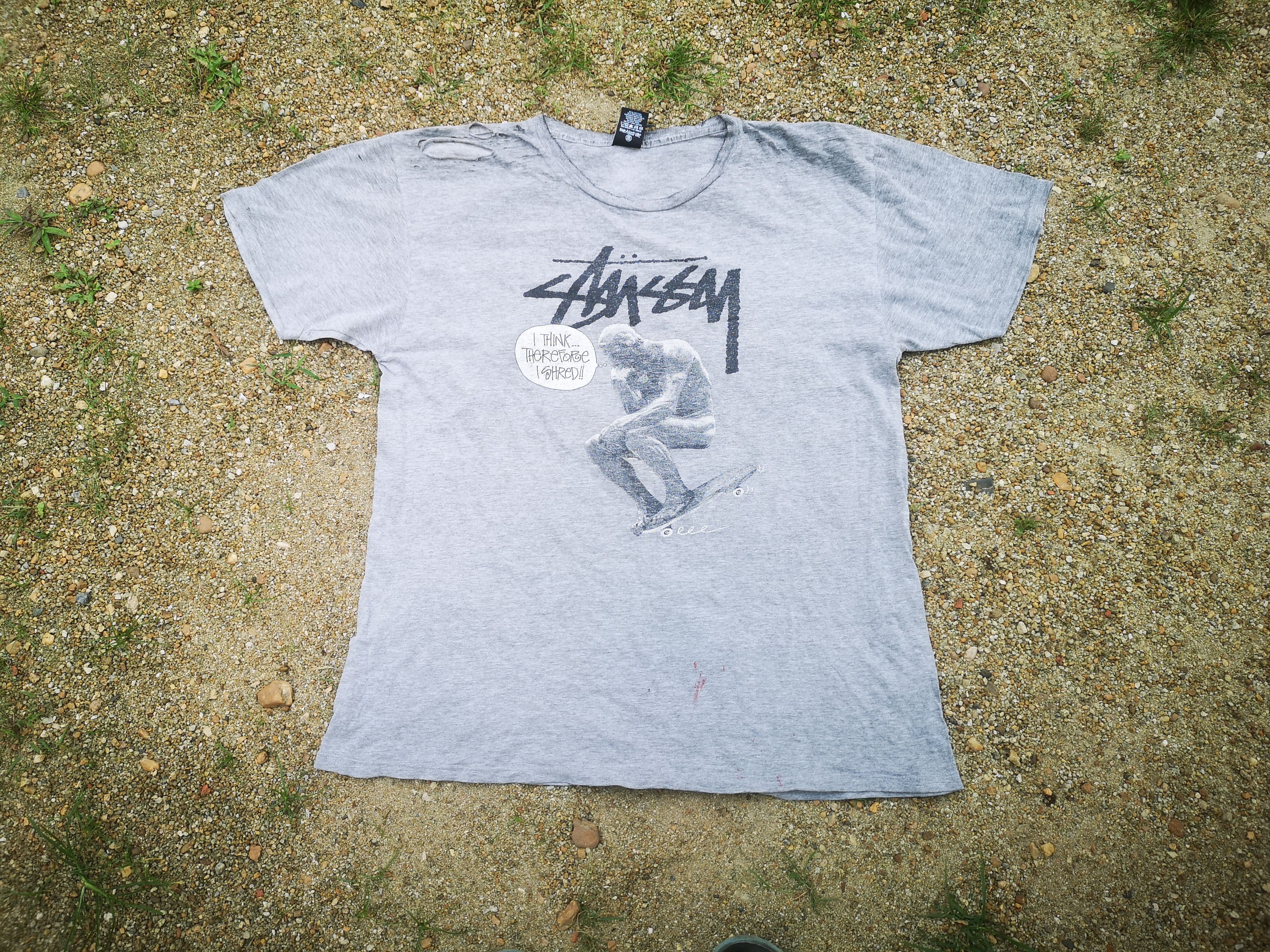 Stussy Stussy i think there fore i Shred (Tear) Size US L / EU 52-54 / 3 - 1 Thumbnail
