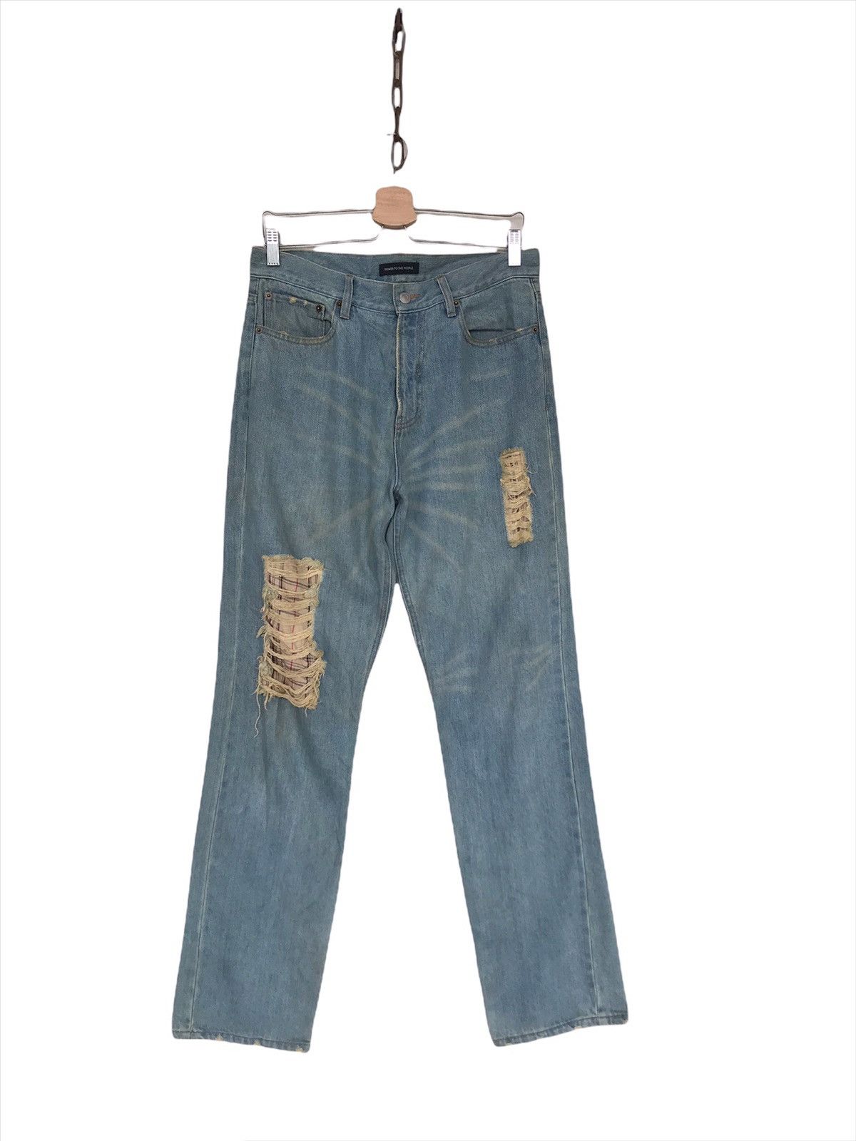 Japanese Brand × Vintage Vintage Power to the people distressed Size US 31 - 3 Thumbnail
