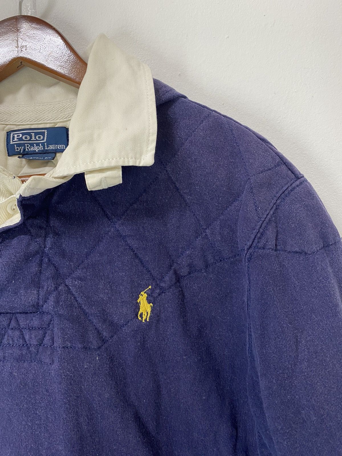 Polo Ralph Lauren VTG Polo Ralph Lauren PoloRugby Shirt With Attachable Hoodie Size US L / EU 52-54 / 3 - 4 Thumbnail
