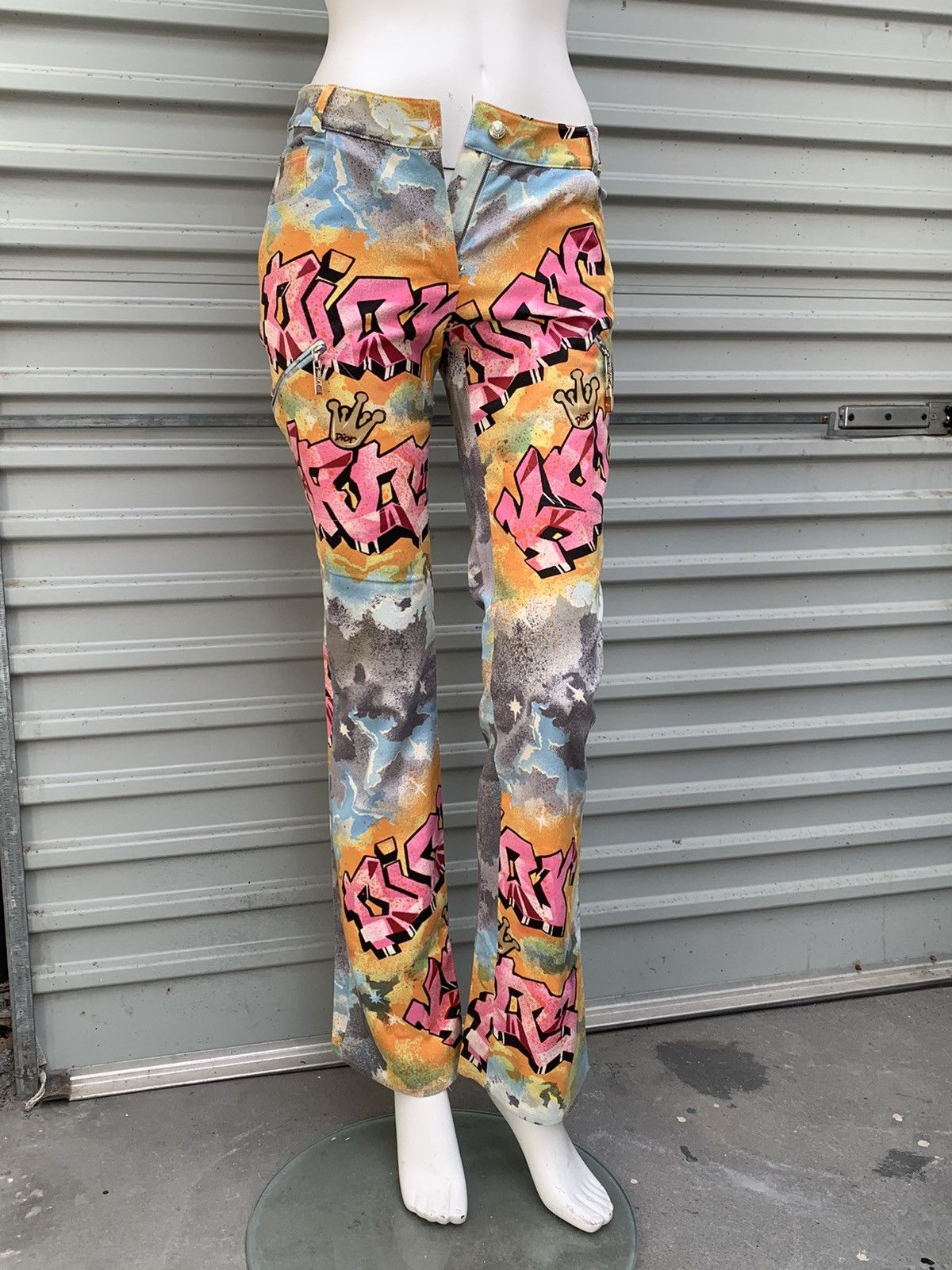 Dior CHRISTIAN DIOR JOHN GALLIANO KAOS GRAFFITI PANTS Size 26" / US 2 / IT 38 - 1 Thumbnail