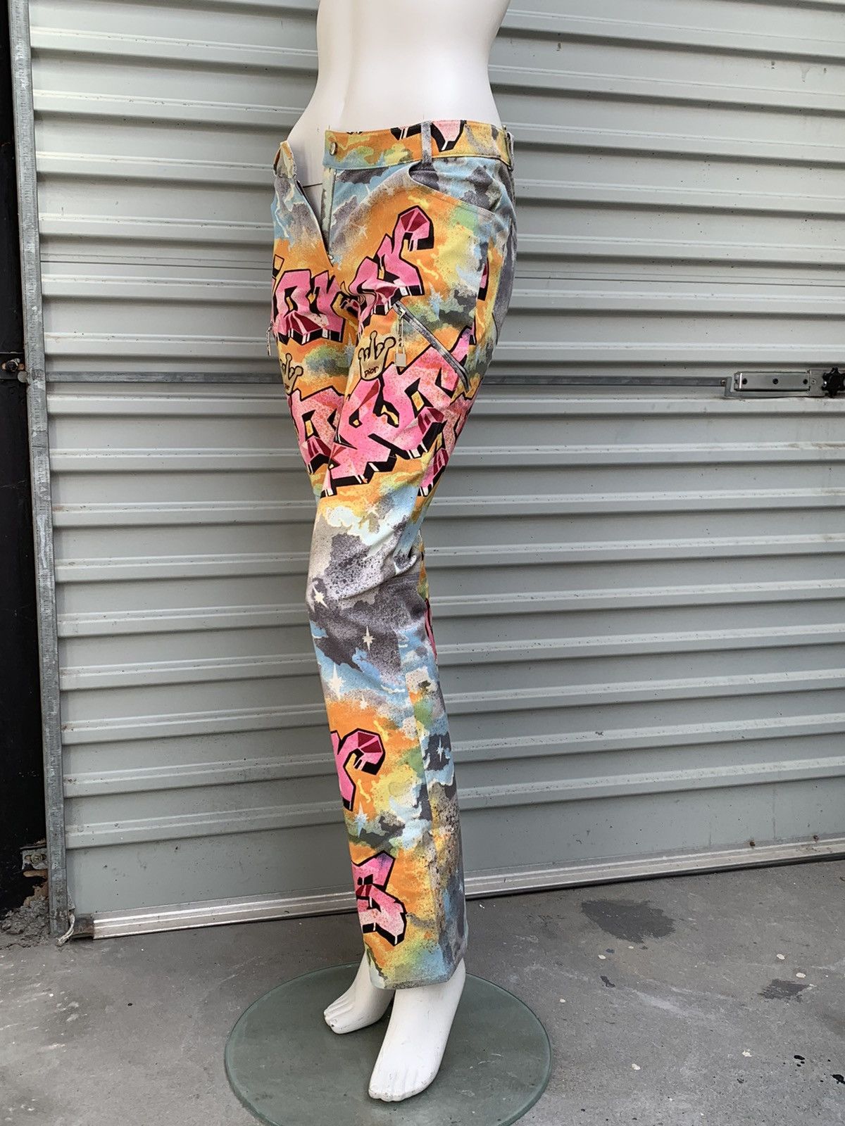 Dior CHRISTIAN DIOR JOHN GALLIANO KAOS GRAFFITI PANTS Size 26" / US 2 / IT 38 - 2 Thumbnail