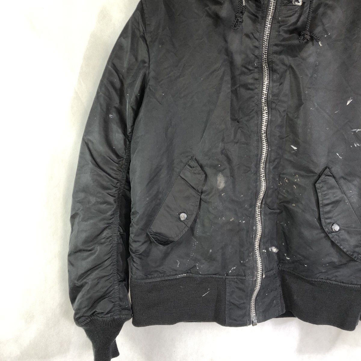 Alpha Industries Vintage Alpha Industries Sherpa Hoodie Bomber Flight Jacket Size US L / EU 52-54 / 3 - 6 Thumbnail