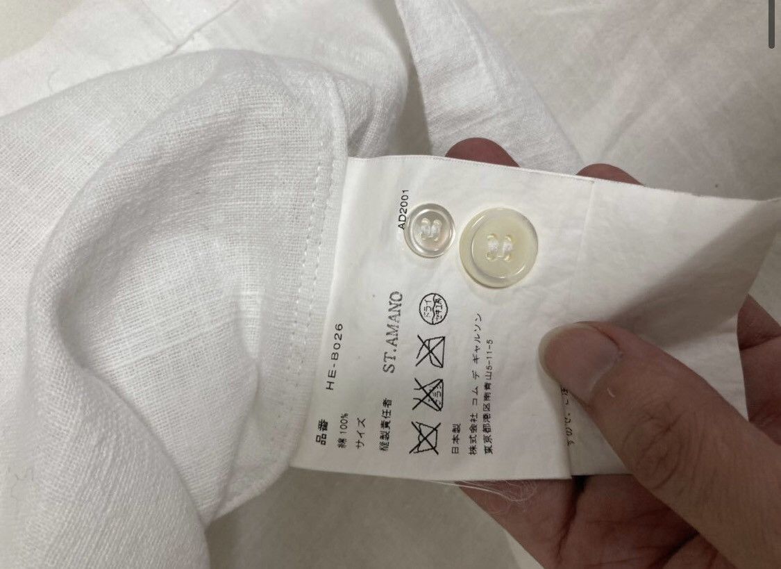 Comme des Garcons Comme des Garcons Homme AD2001 Split Logo Shirt White Size US M / EU 48-50 / 2 - 4 Thumbnail