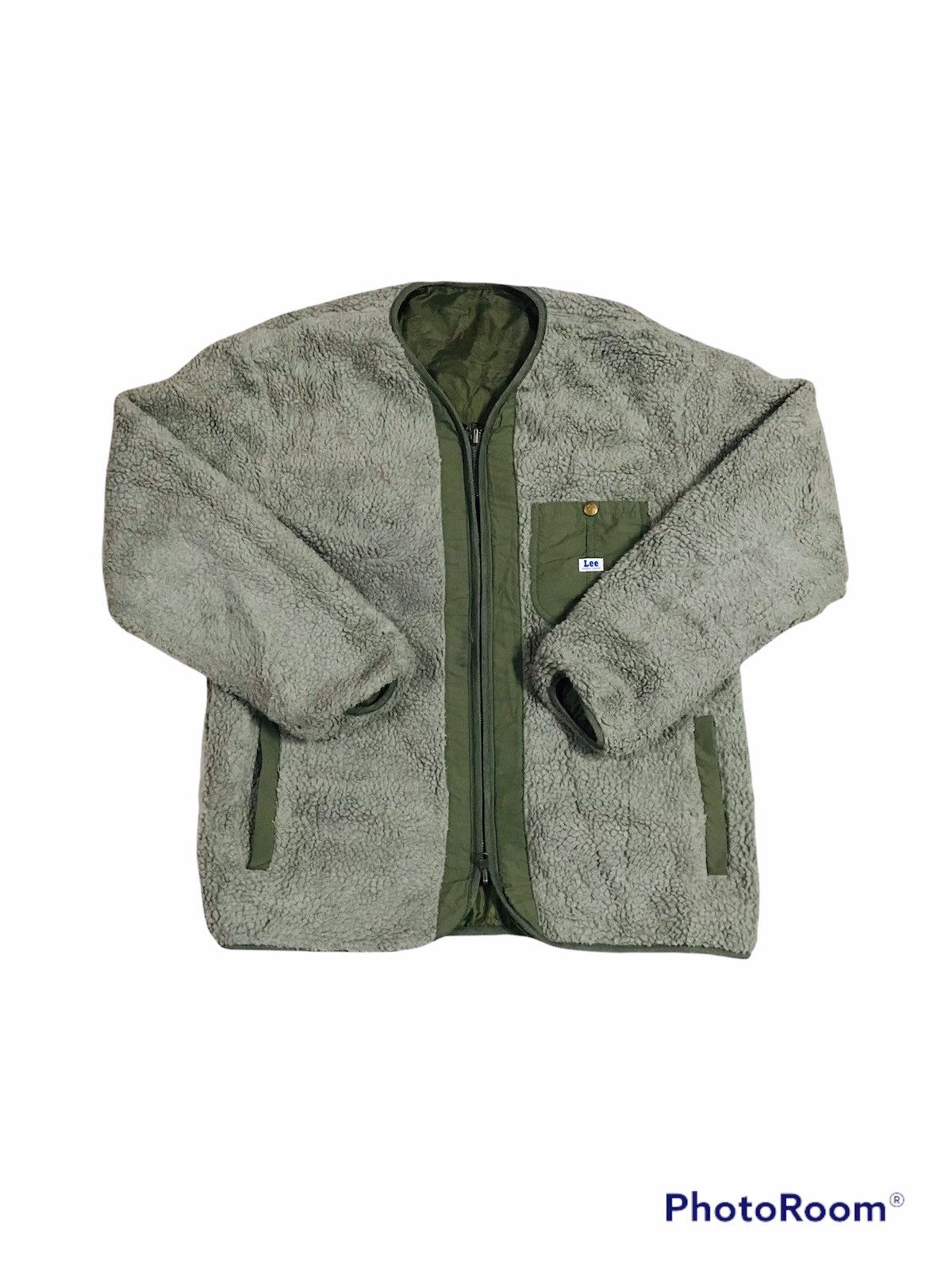 image of Archival Clothing x Lee Reversible Full Zipper Fleece, Men's (Size Medium)