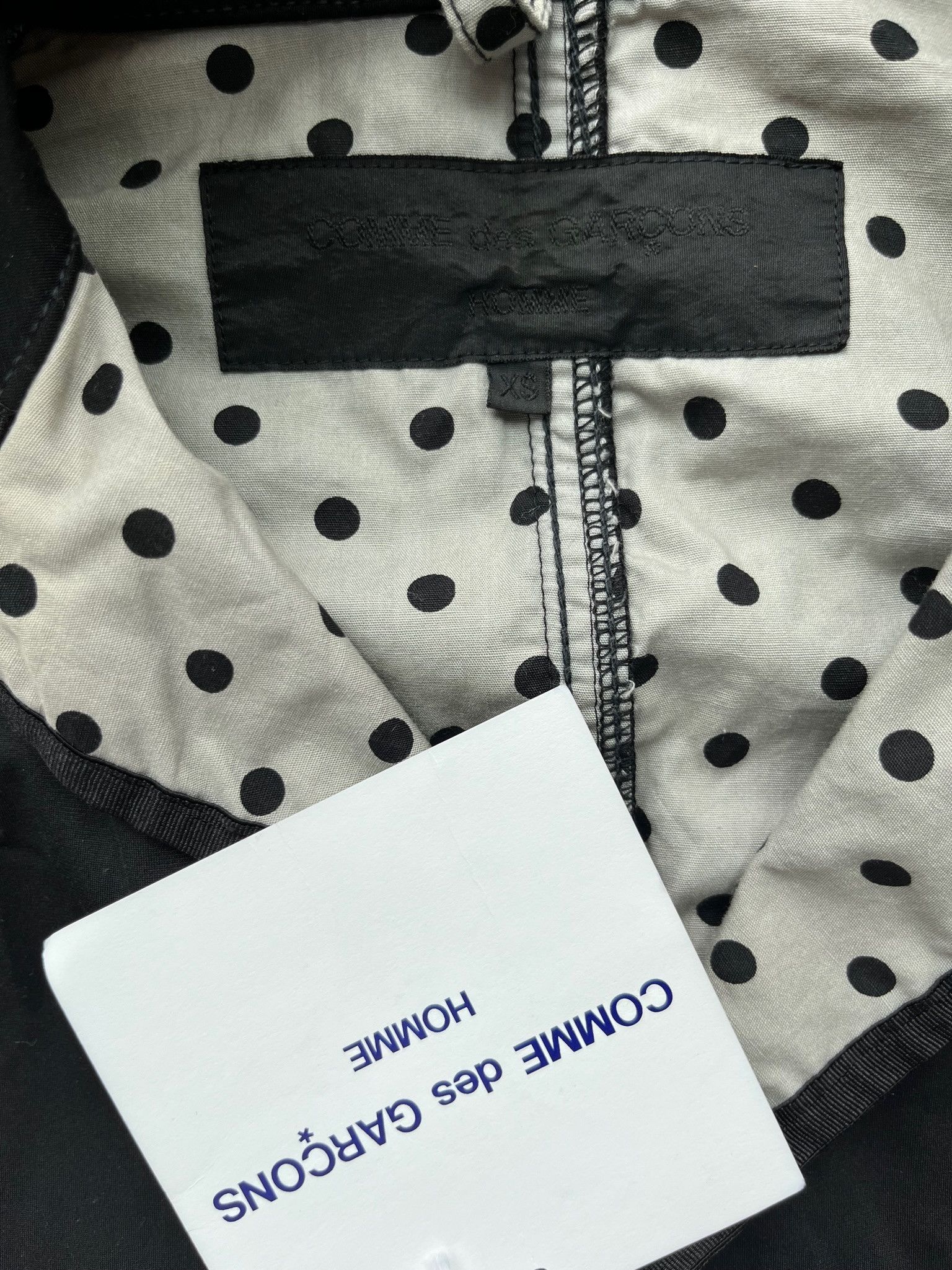 Comme des Garcons Homme Comme des Garcons Homme 3 Buttons Jacket Polka Dot Lined Size US XS / EU 42 / 0 - 14 Thumbnail