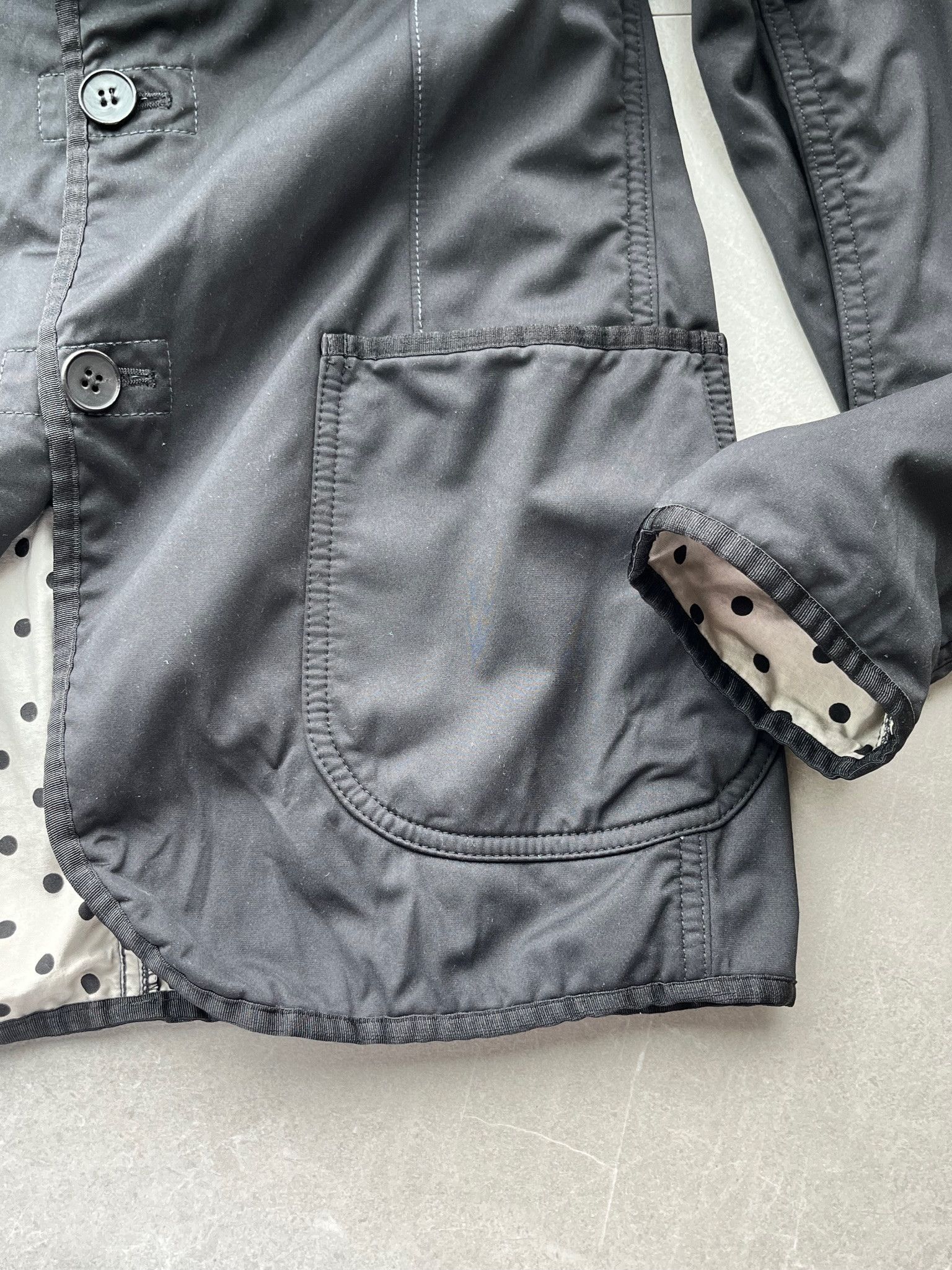 Comme des Garcons Homme Comme des Garcons Homme 3 Buttons Jacket Polka Dot Lined Size US XS / EU 42 / 0 - 11 Thumbnail