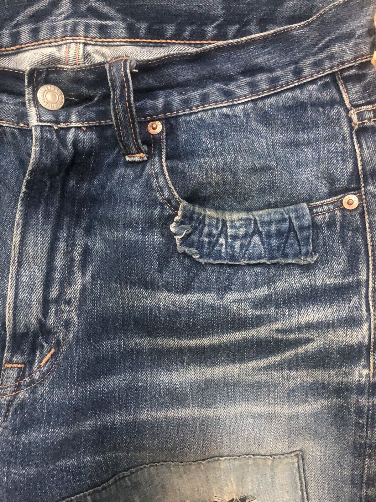 Blue Blue Japan 🎌 Archival HR Market X Blue Blue Japan patchwork jeans Size US 30 / EU 46 - 18 Thumbnail