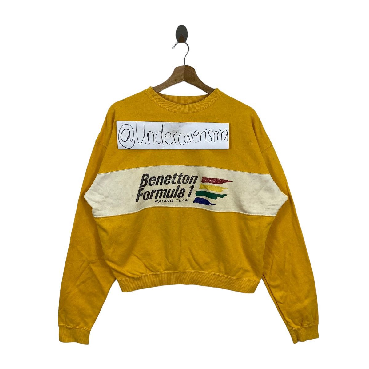 Benetton BENETTON FORMULA 1 Racing Team Brand Print Design Sweatshirt Size US XL / EU 56 / 4 - 1 Thumbnail