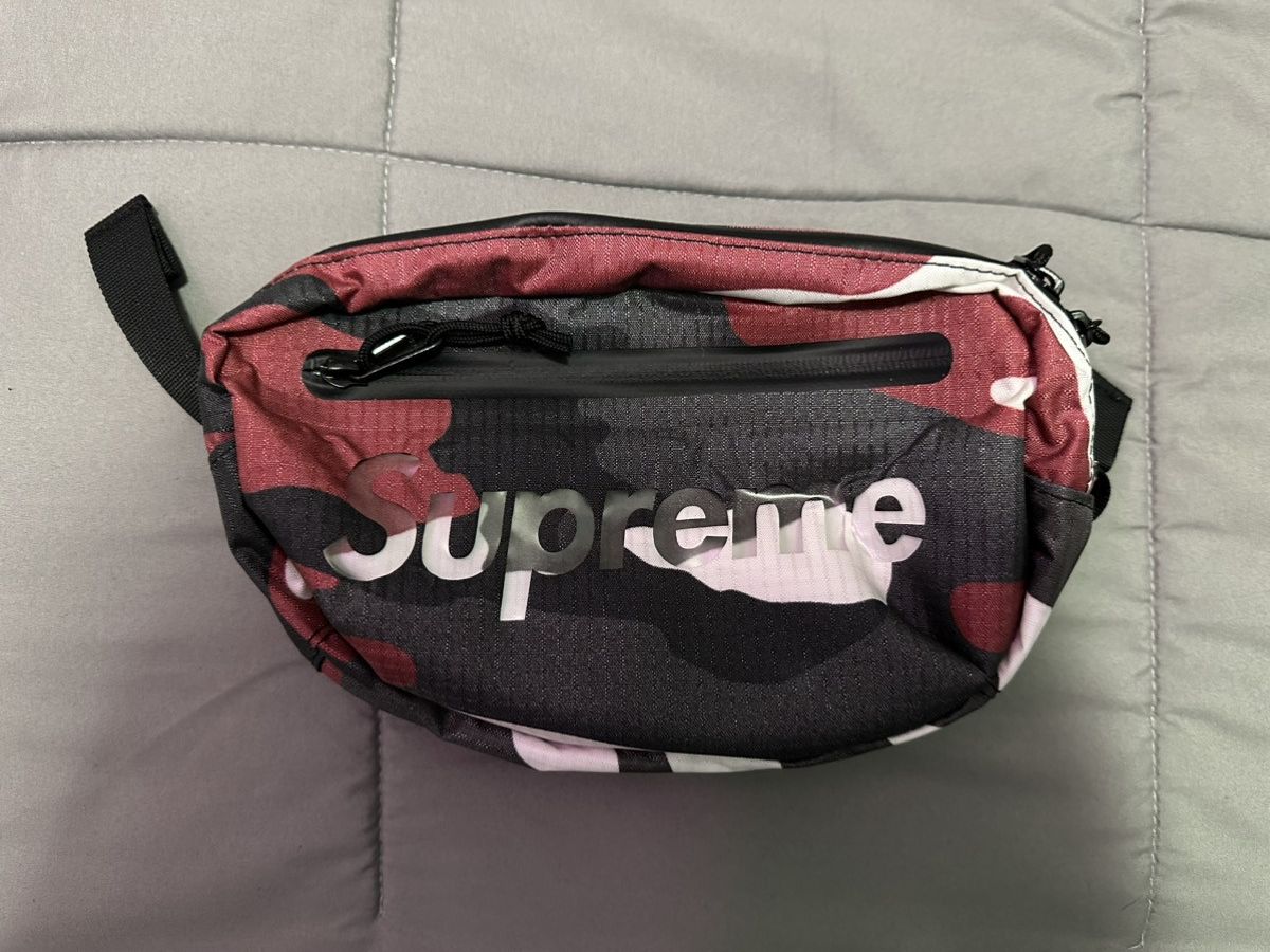 Supreme Red Camo Waist Bag | Grailed