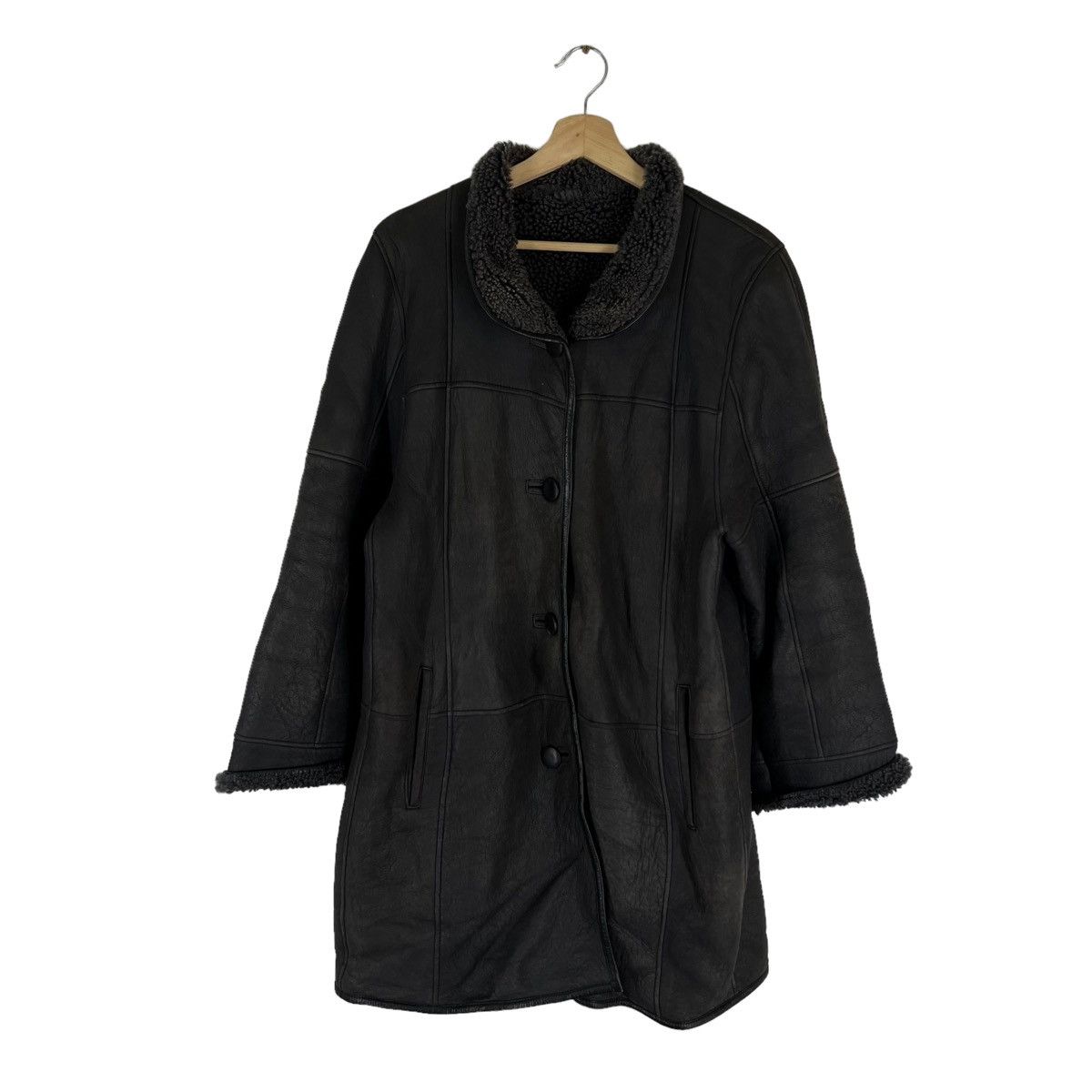 Japanese Brand VINTAGE SOFT LONG LEATHER JACKET 128940 JAPAN MADE Size US M / EU 48-50 / 2 - 1 Thumbnail
