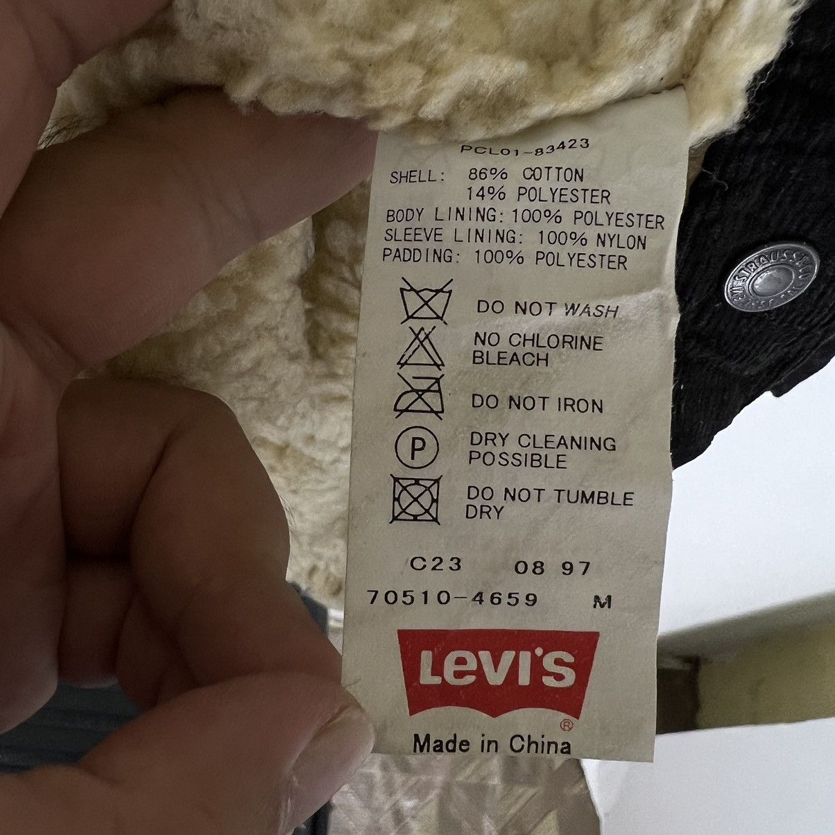 Levi's Made & Crafted VINTAGE LEVI'S CORDUROY DESIGN MINK FUR LINING Size US M / EU 48-50 / 2 - 14 Thumbnail