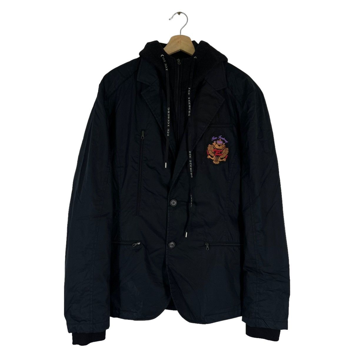 Iceberg VINTAGE ICEBERG DOUBLE BREAST MILITARY DESIGN JACKET Size US XXL / EU 58 / 5 - 3 Thumbnail