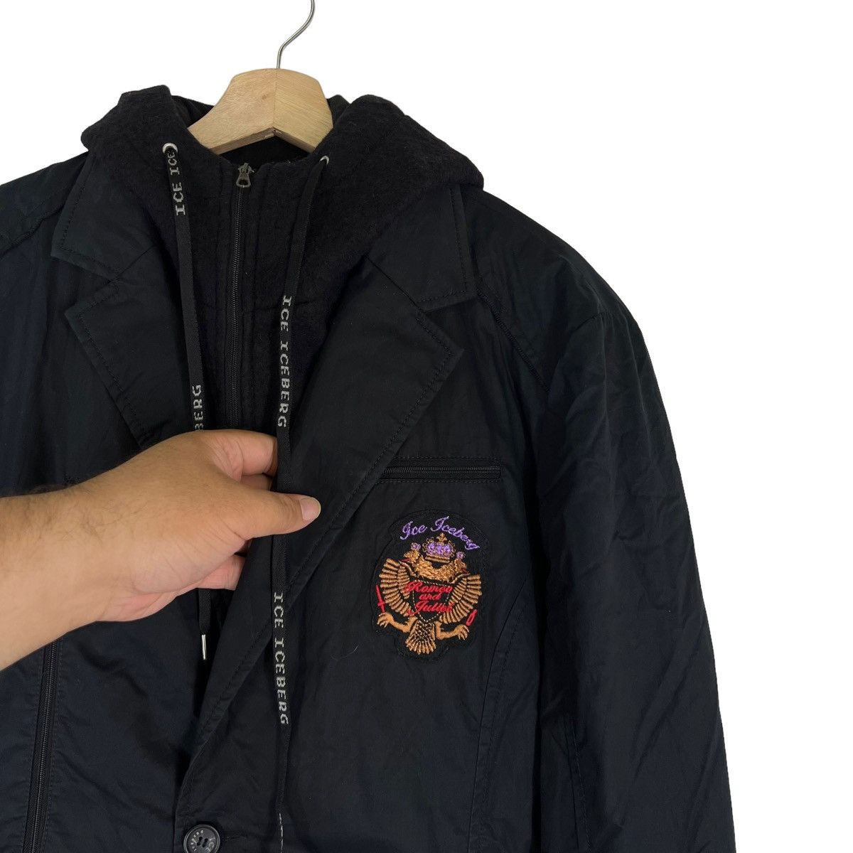 Iceberg VINTAGE ICEBERG DOUBLE BREAST MILITARY DESIGN JACKET Size US XXL / EU 58 / 5 - 6 Thumbnail