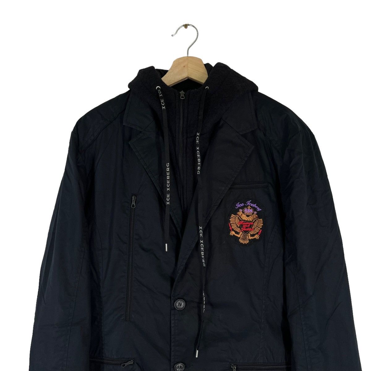 Iceberg VINTAGE ICEBERG DOUBLE BREAST MILITARY DESIGN JACKET Size US XXL / EU 58 / 5 - 5 Thumbnail