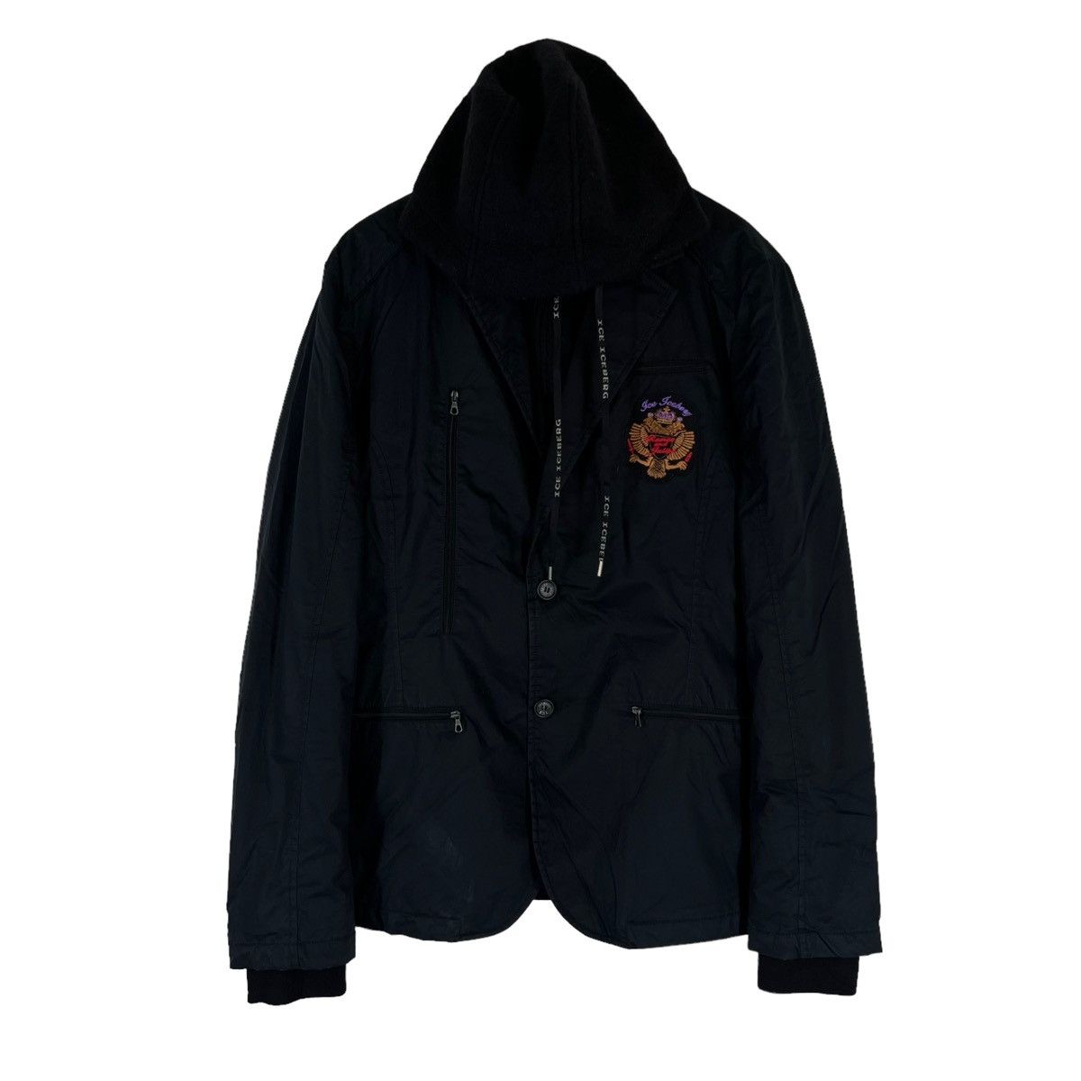 Iceberg VINTAGE ICEBERG DOUBLE BREAST MILITARY DESIGN JACKET Size US XXL / EU 58 / 5 - 1 Thumbnail