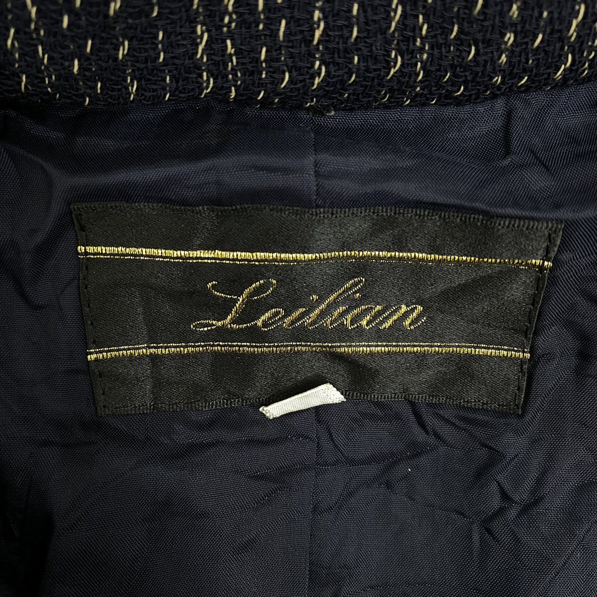 Japanese Brand Vintage LEILIAN ORIGINAL Hickory Stripe Unstable Design Coat Size S / US 4 / IT 40 - 4 Thumbnail