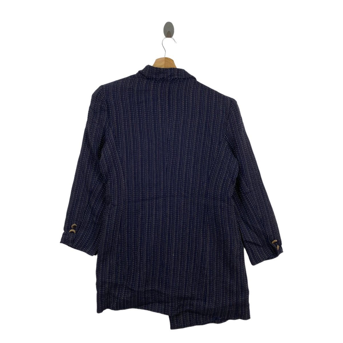 Japanese Brand Vintage LEILIAN ORIGINAL Hickory Stripe Unstable Design Coat Size S / US 4 / IT 40 - 8 Thumbnail
