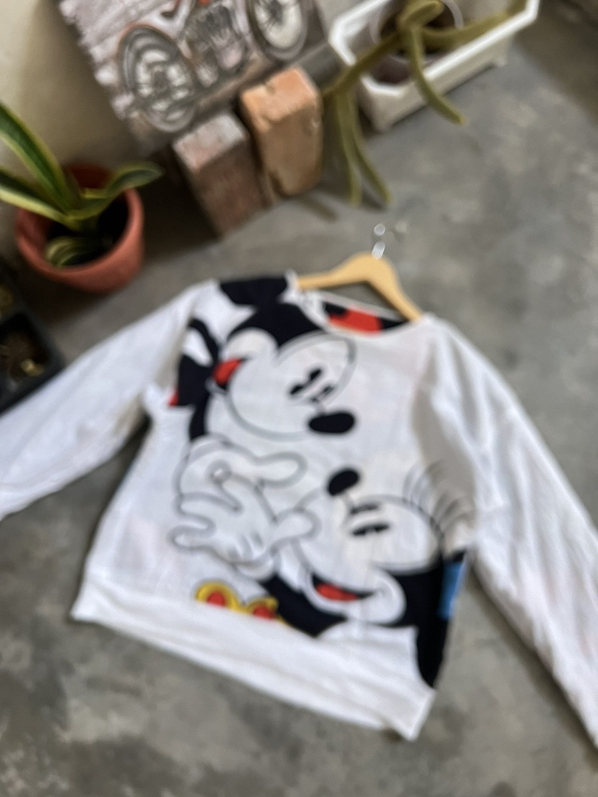 Japanese Brand × Vintage STEALS 🖤 Mickey Full Print Riversible Sweatshirt Size US XL / EU 56 / 4 - 15 Thumbnail