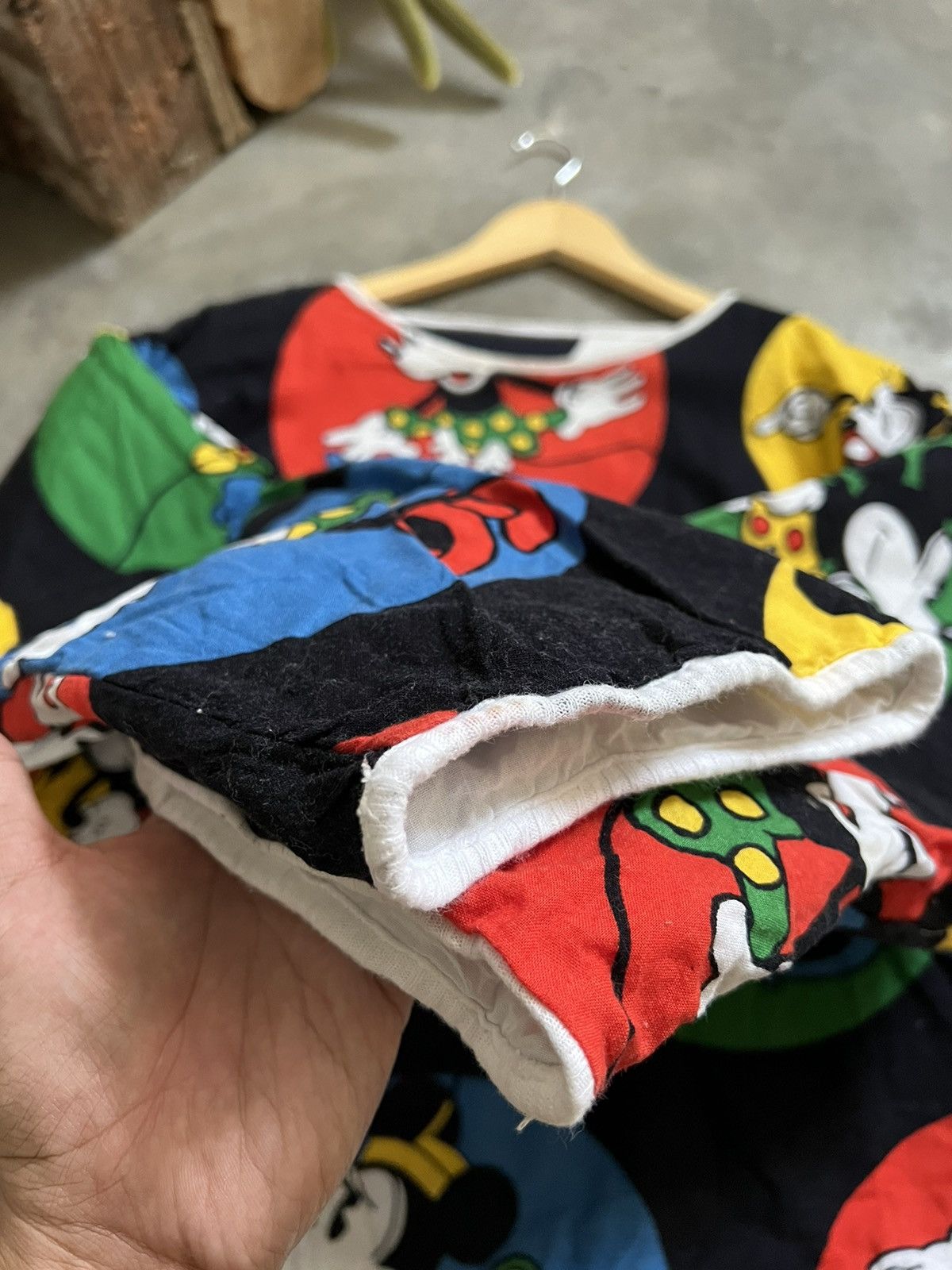 Japanese Brand × Vintage STEALS 🖤 Mickey Full Print Riversible Sweatshirt Size US XL / EU 56 / 4 - 10 Thumbnail