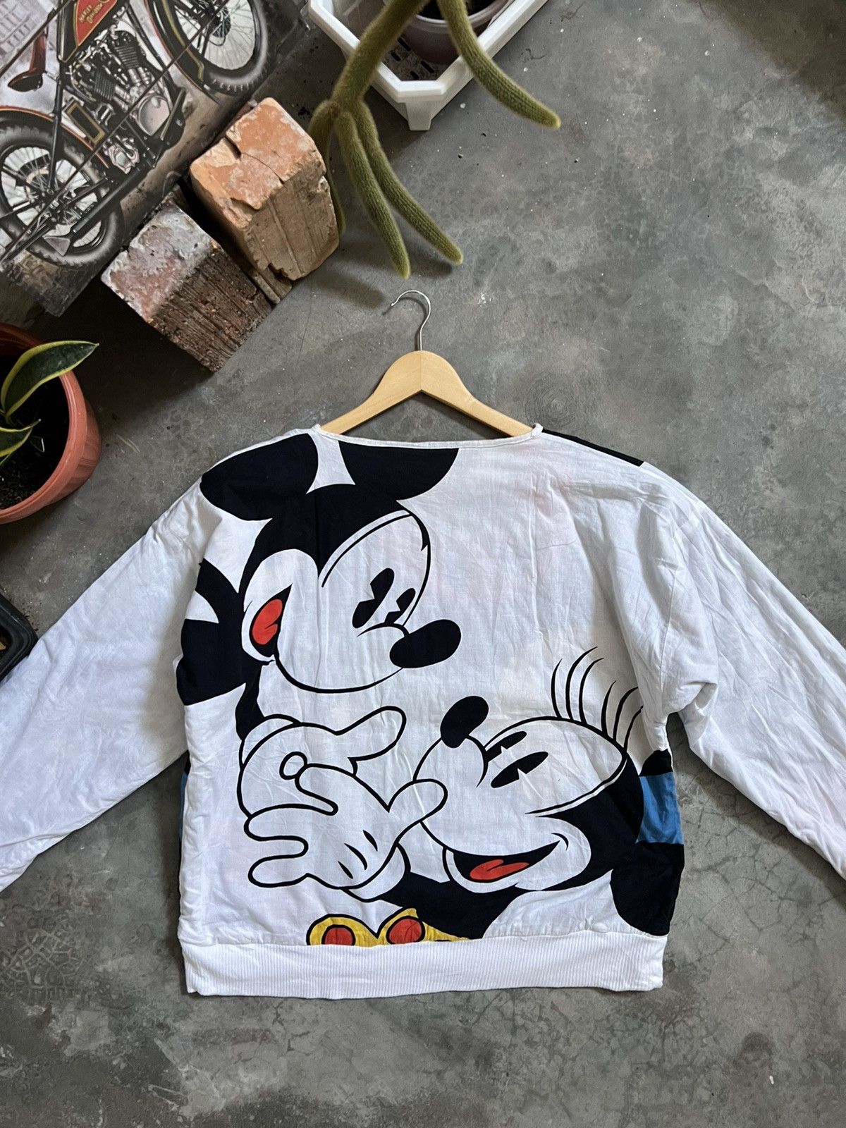 Japanese Brand × Vintage STEALS 🖤 Mickey Full Print Riversible Sweatshirt Size US XL / EU 56 / 4 - 14 Thumbnail