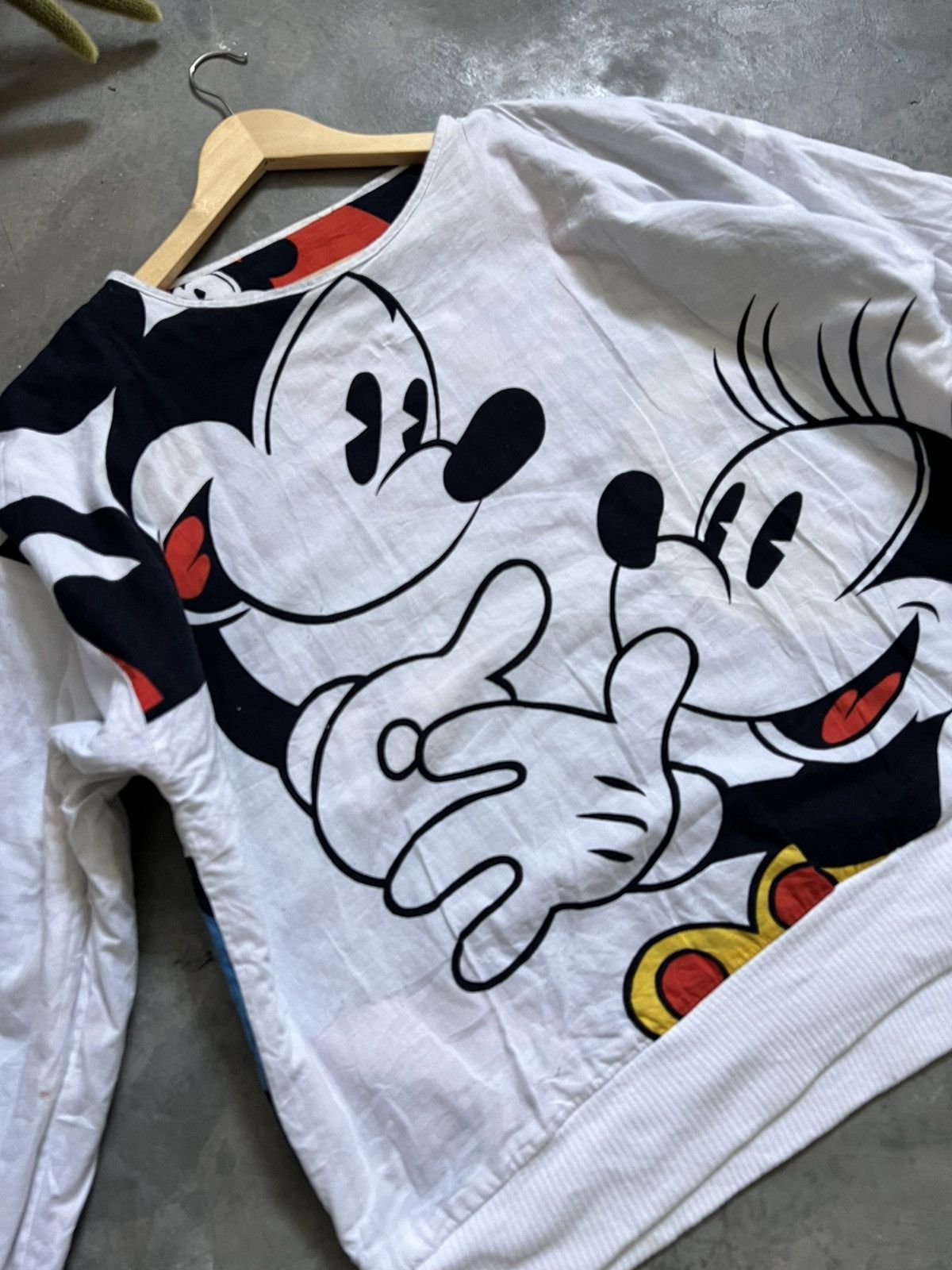 Japanese Brand × Vintage STEALS 🖤 Mickey Full Print Riversible Sweatshirt Size US XL / EU 56 / 4 - 9 Thumbnail