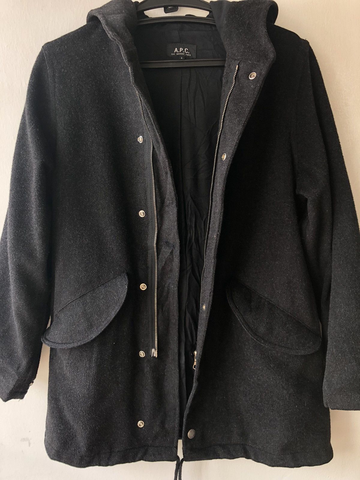 A.P.C. A.P.C. Rue Madame Paris Wool Jacket Hoodie Size US S / EU 44-46 / 1 - 11 Thumbnail