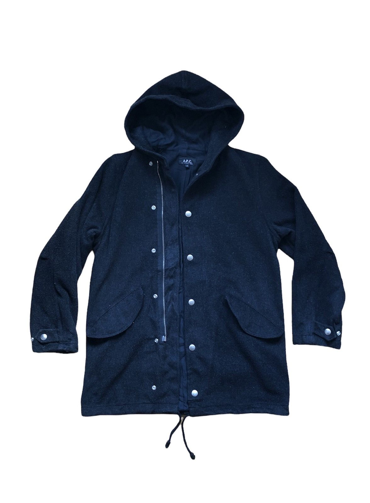 A.P.C. A.P.C. Rue Madame Paris Wool Jacket Hoodie Size US S / EU 44-46 / 1 - 1 Thumbnail