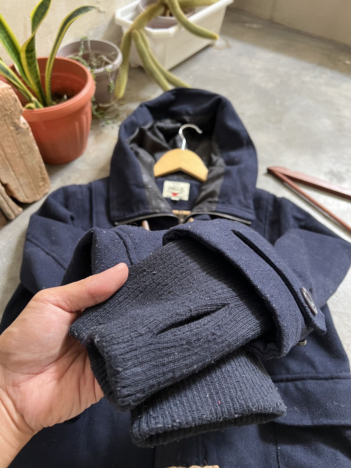 Japanese Brand × Vintage Vintage 🖤 UP! SMILE Wool Hoodie Quilted Jacket Size US L / EU 52-54 / 3 - 9 Thumbnail
