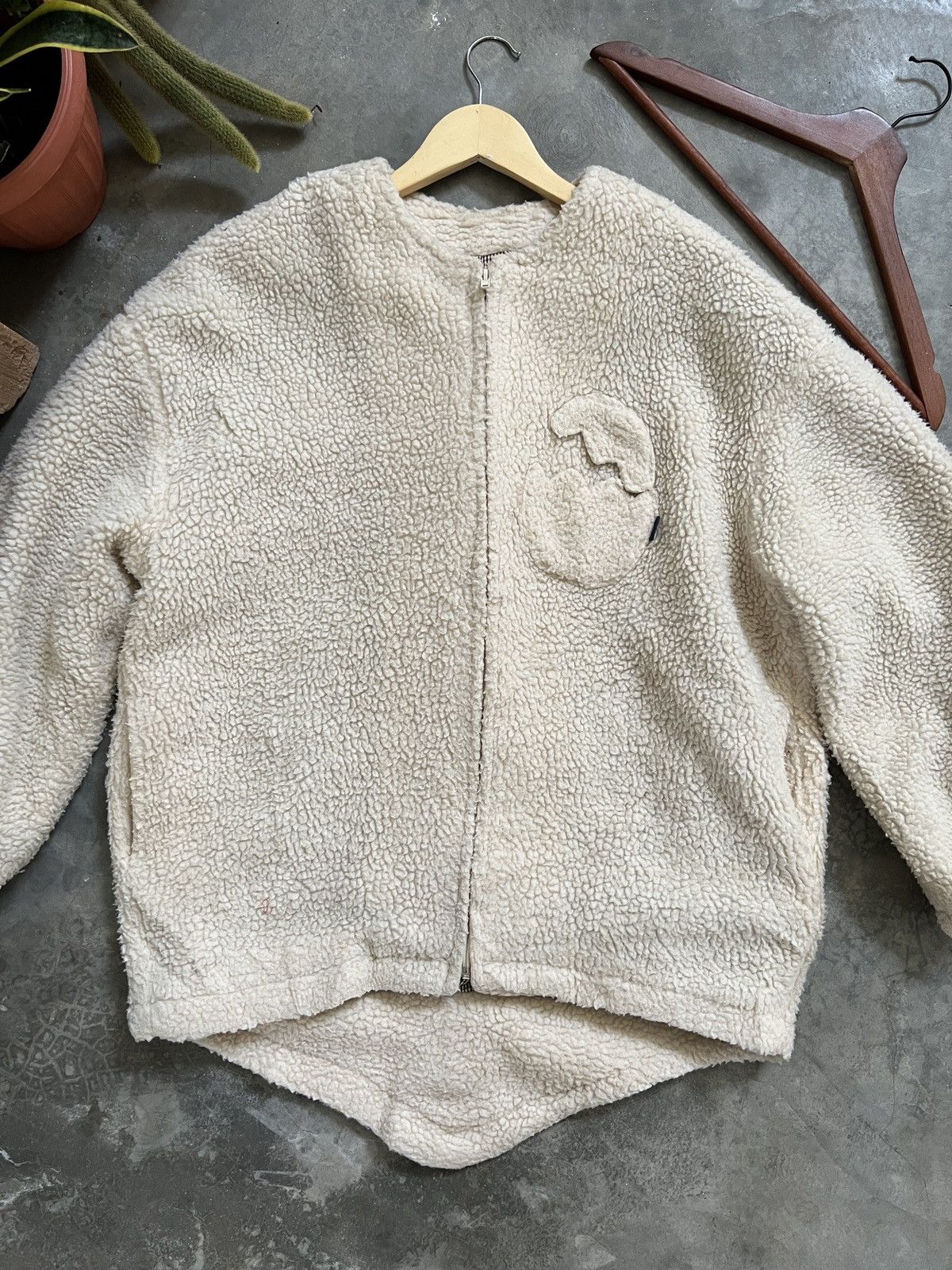 Japanese Brand × Vintage Rare🏴‍☠️Rivert & Surge Deep Pile Sherp Jacket Dragon Style Size US XL / EU 56 / 4 - 7 Thumbnail