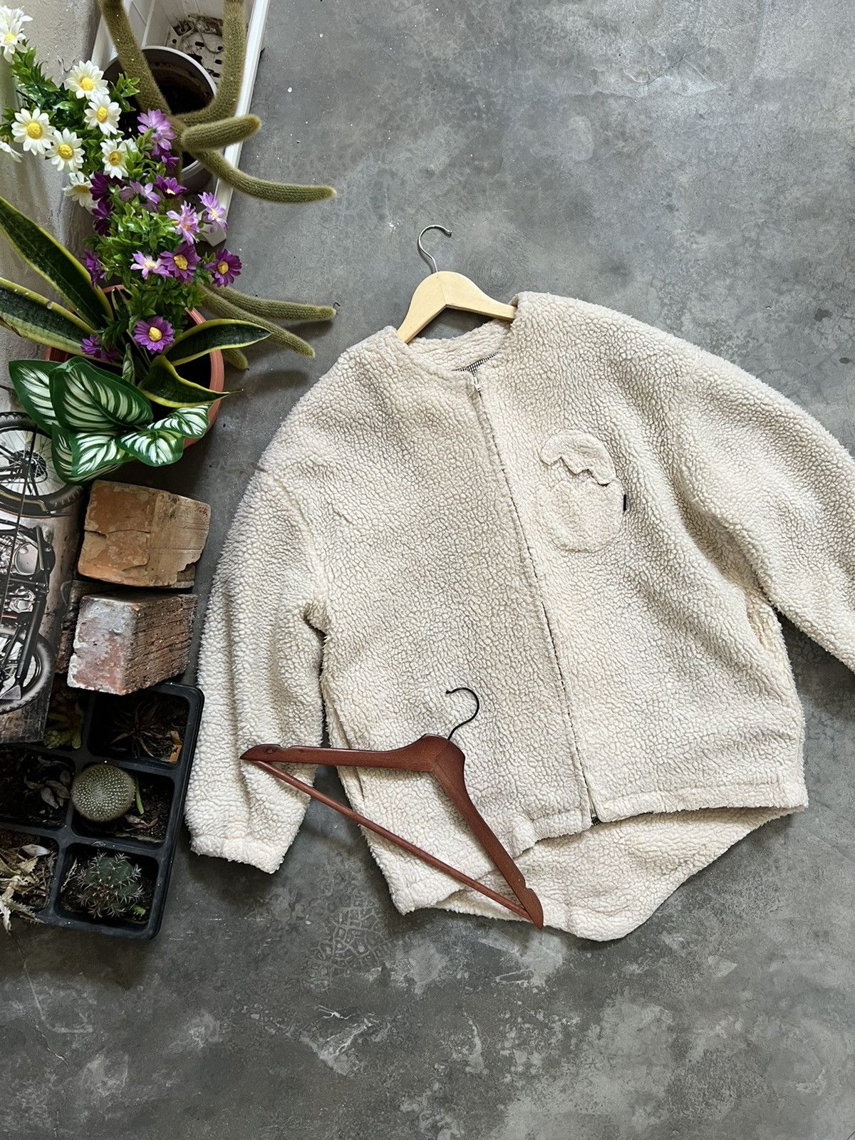 Japanese Brand × Vintage Rare🏴‍☠️Rivert & Surge Deep Pile Sherp Jacket Dragon Style Size US XL / EU 56 / 4 - 9 Thumbnail