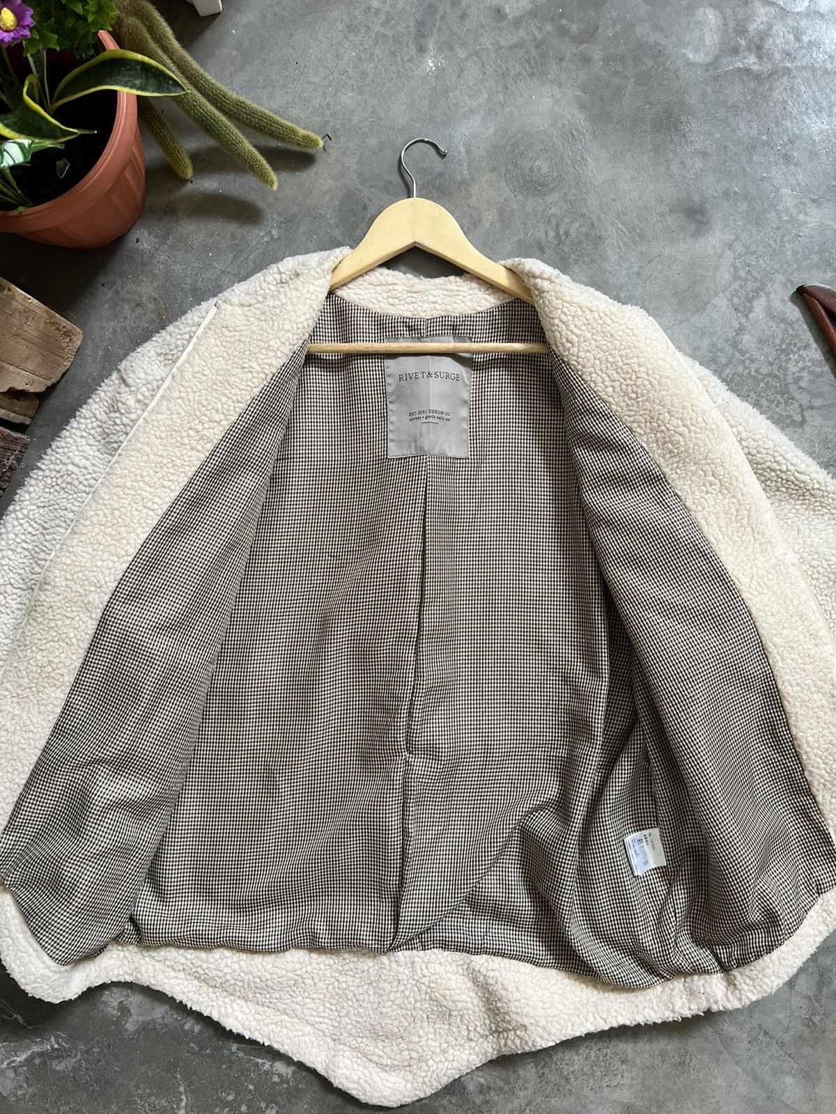 Japanese Brand × Vintage Rare🏴‍☠️Rivert & Surge Deep Pile Sherp Jacket Dragon Style Size US XL / EU 56 / 4 - 11 Thumbnail