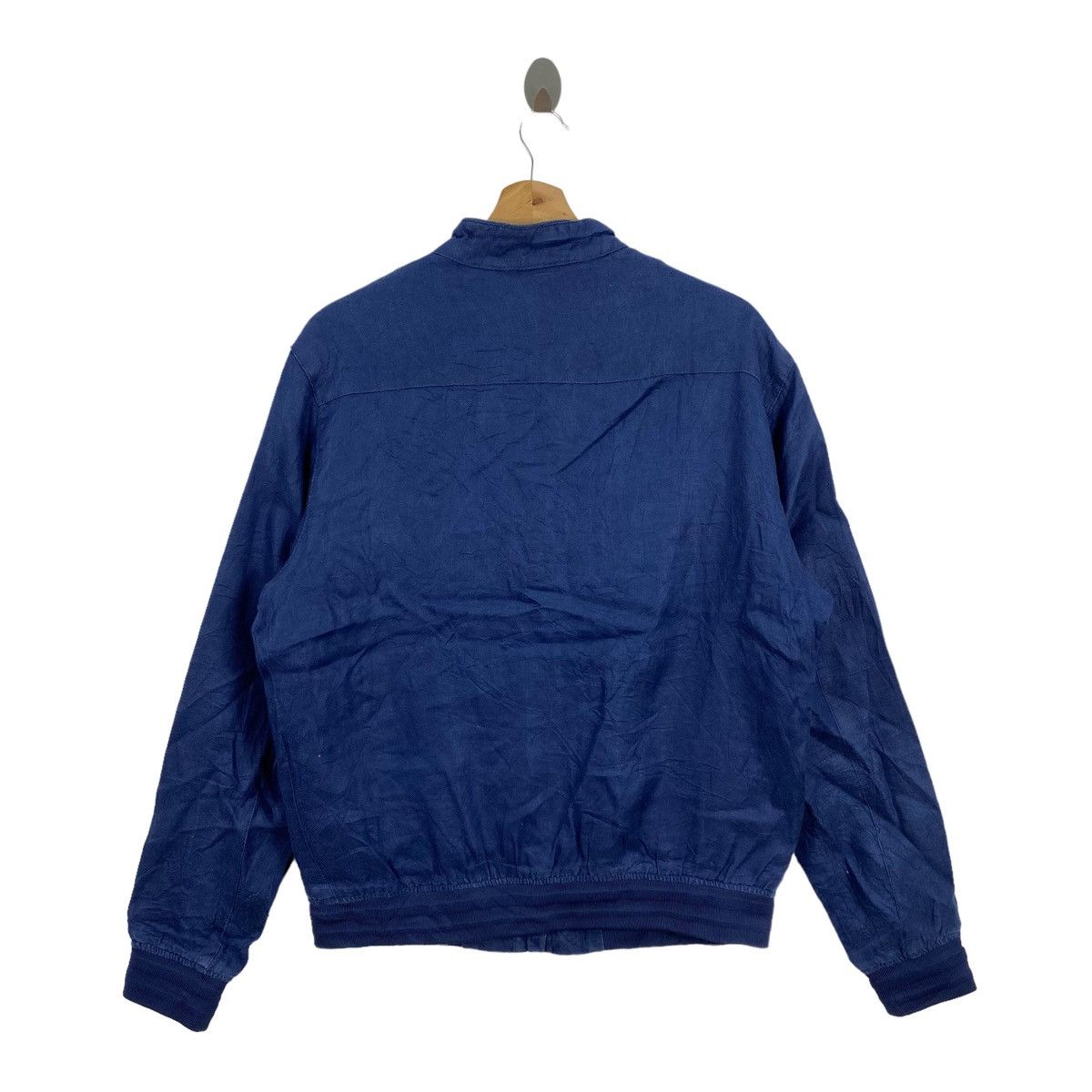 Zara Vintage ZARA MAN Full Zipper Plain Blue Sweater Size US L / EU 52-54 / 3 - 9 Thumbnail