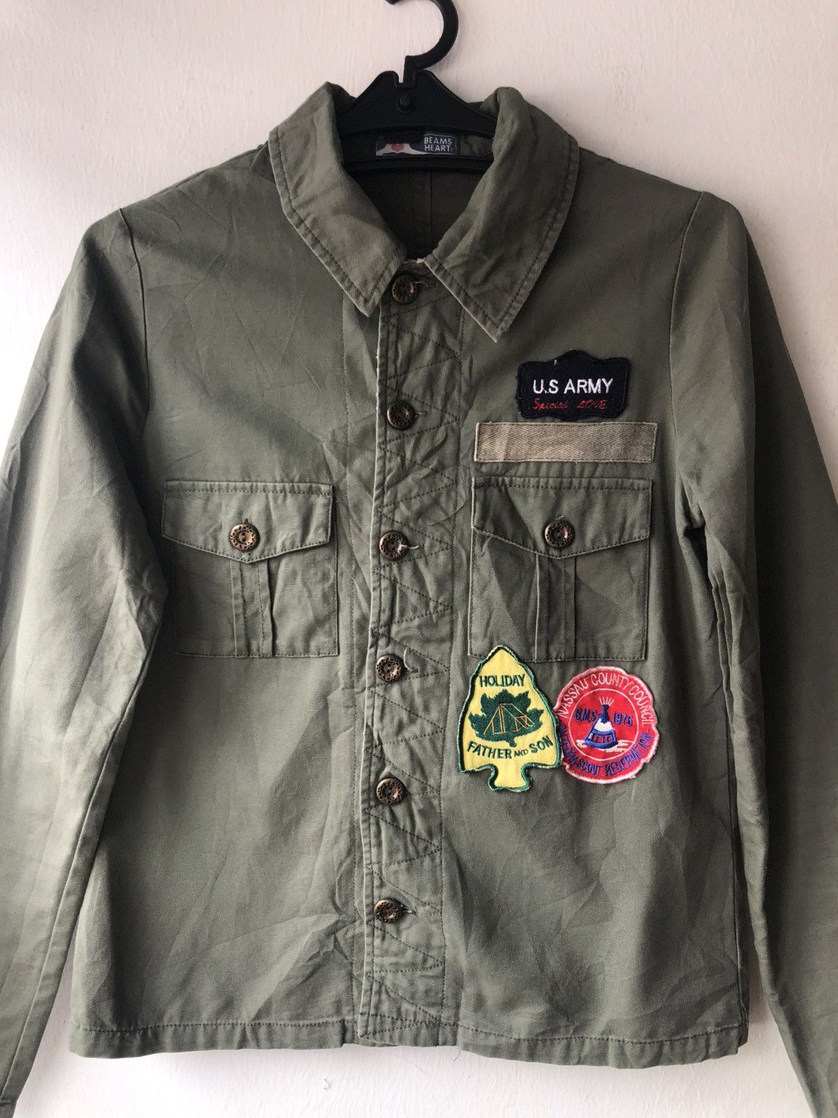 Beams Plus × Japanese Brand Vintage Beams Heart Army Style Jacket Size US XS / EU 42 / 0 - 4 Thumbnail