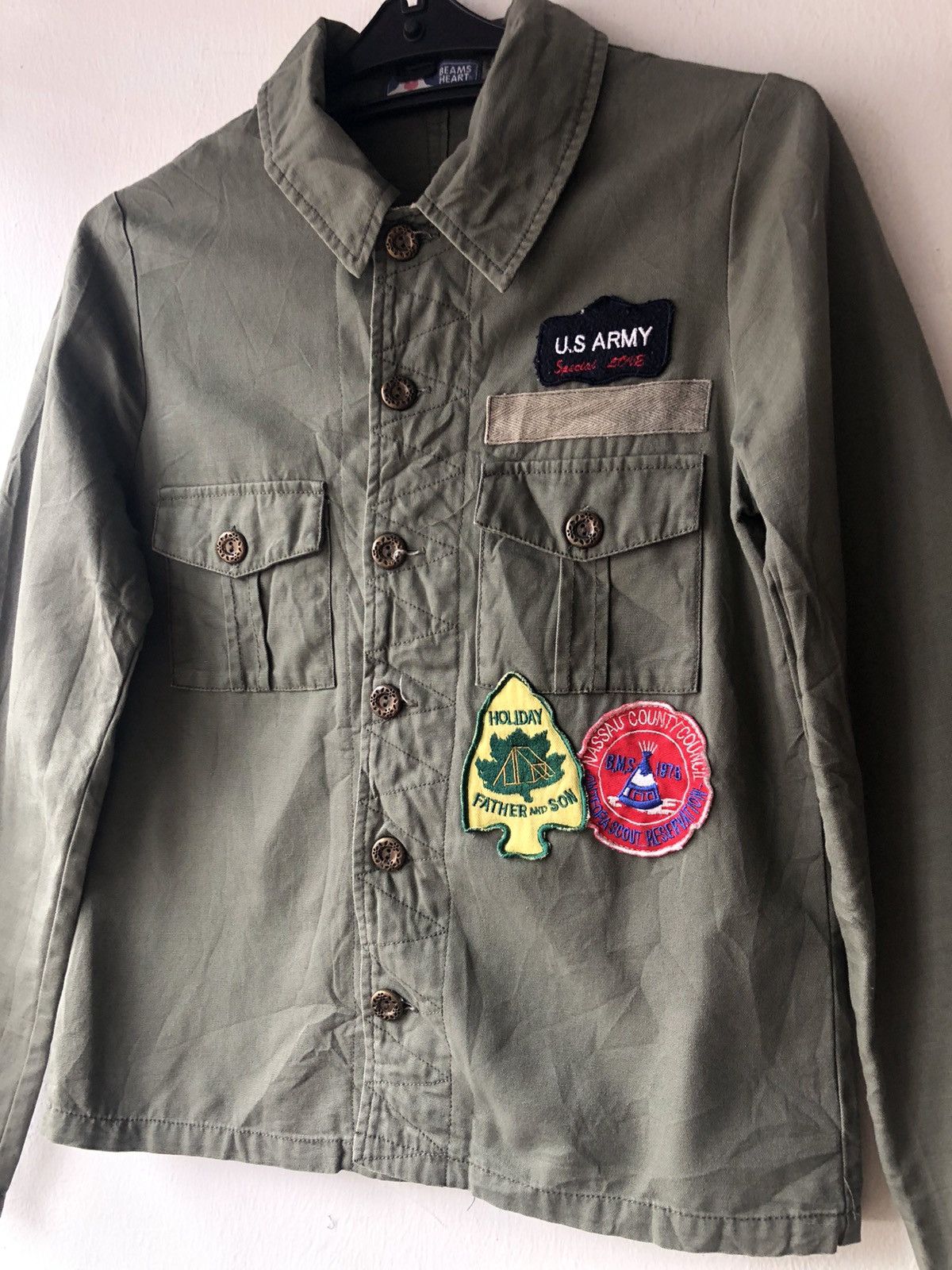 Beams Plus × Japanese Brand Vintage Beams Heart Army Style Jacket Size US XS / EU 42 / 0 - 1 Thumbnail
