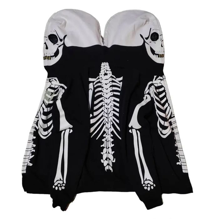 If Six Was Nine 💀Skeleton zip hoodie💀 | Grailed