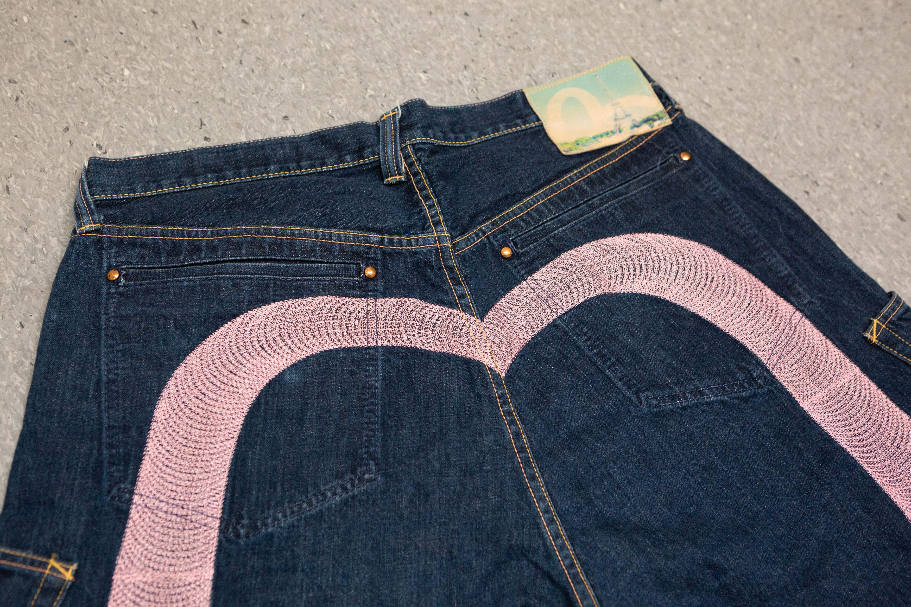 Evisu Diacock Multi Pockets Denim Jeans