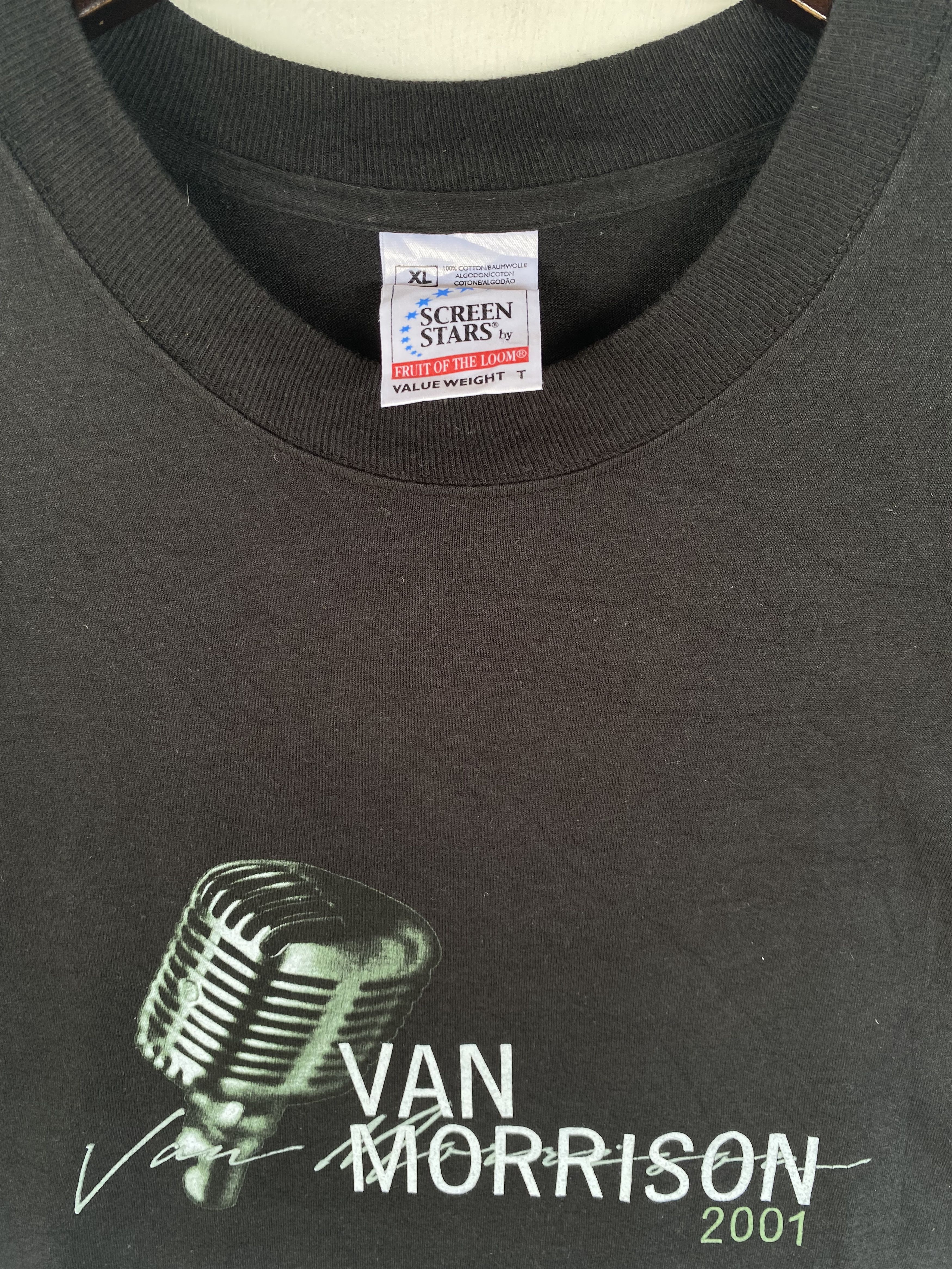 💥VINTAGE VAN MORRISON blues jazz singer 2001 tee shirt