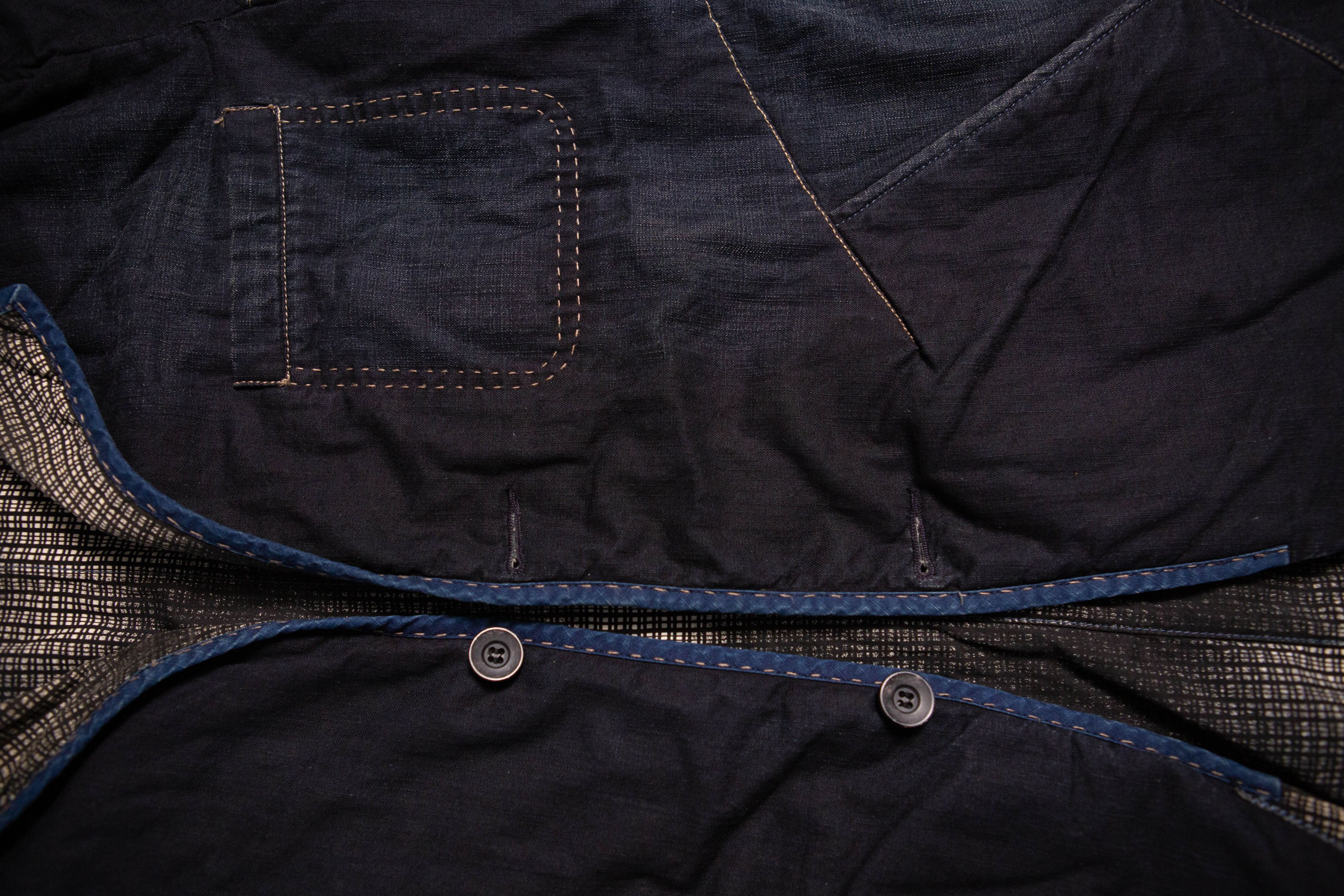 Marithe + Francois Girbaud Marithe Francois Girbaud Denim Padding Reversible 2B Jacket Size US L / EU 52-54 / 3 - 6 Thumbnail