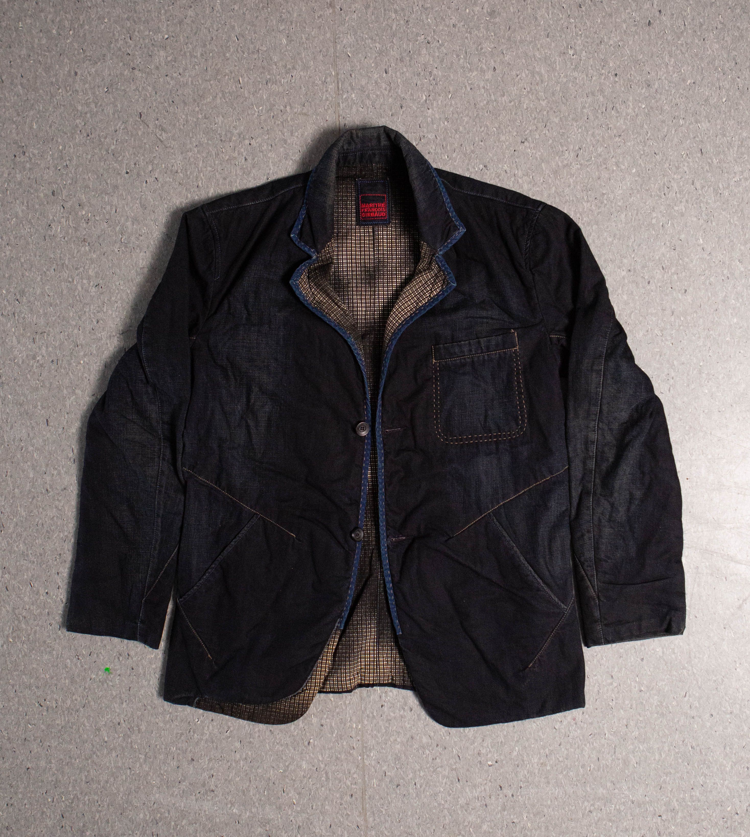 Marithe + Francois Girbaud Marithe Francois Girbaud Denim Padding Reversible 2B Jacket Size US L / EU 52-54 / 3 - 1 Thumbnail