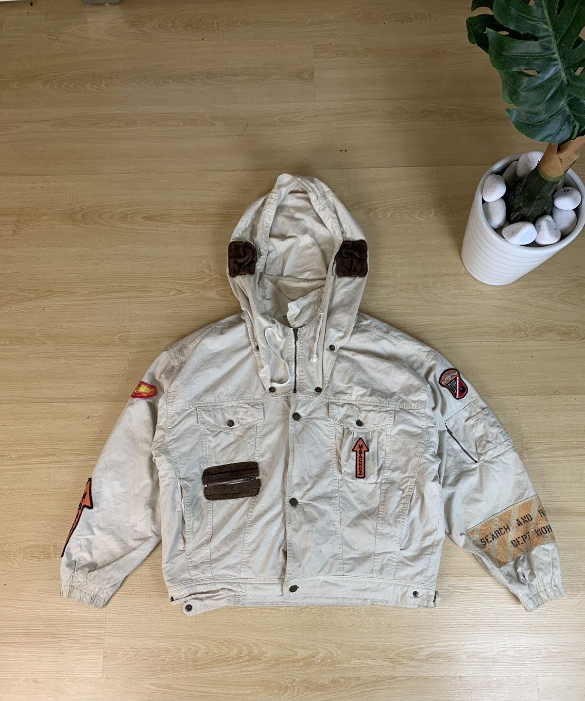 Vintage VINTAGE DW DIESEE DEPT WORK PATCHES JACKET Size US L / EU 52-54 / 3 - 1 Thumbnail