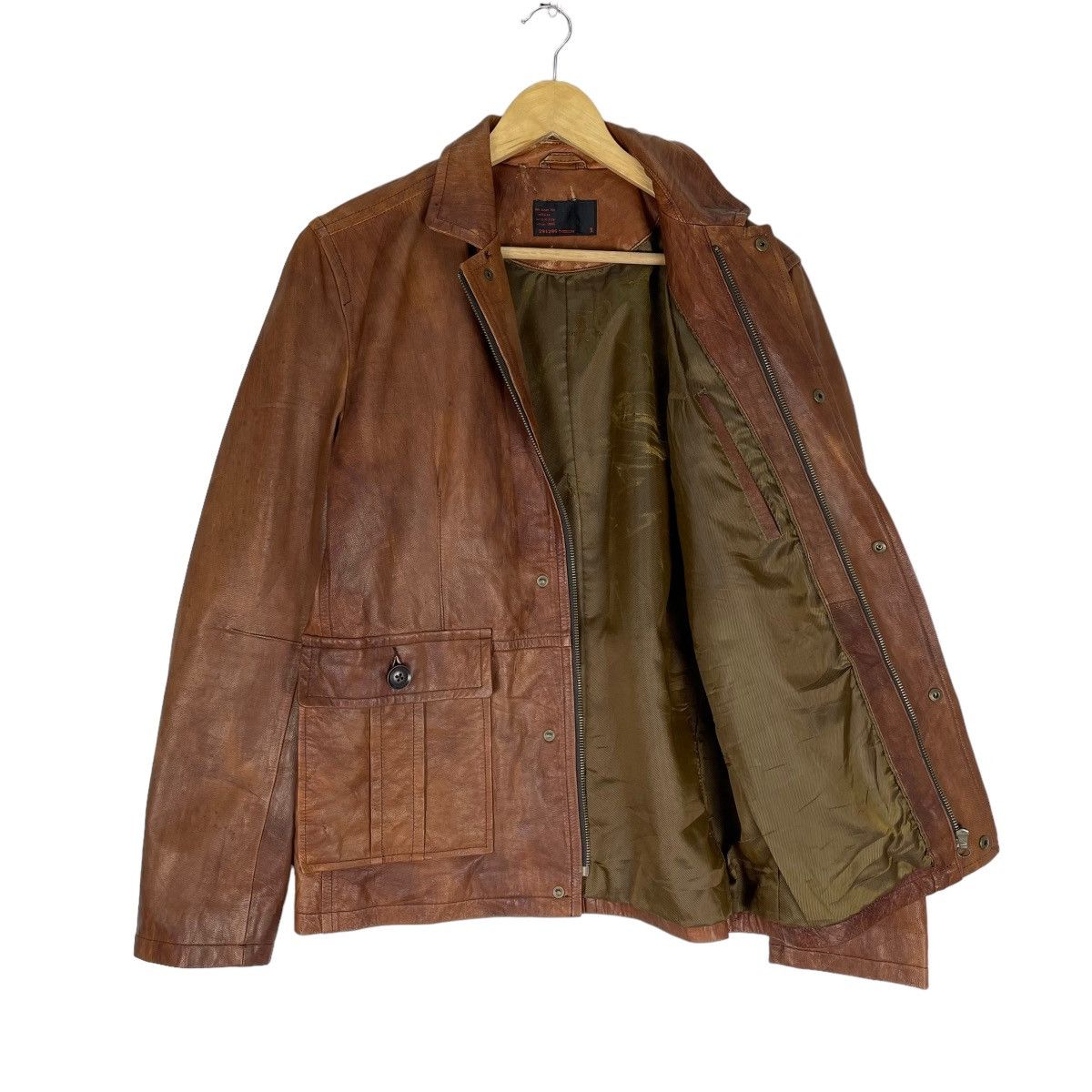 20471120 🌟291295 HOMME GOAT SKIN LEATHER JACKET Size US L / EU 52-54 / 3 - 6 Thumbnail