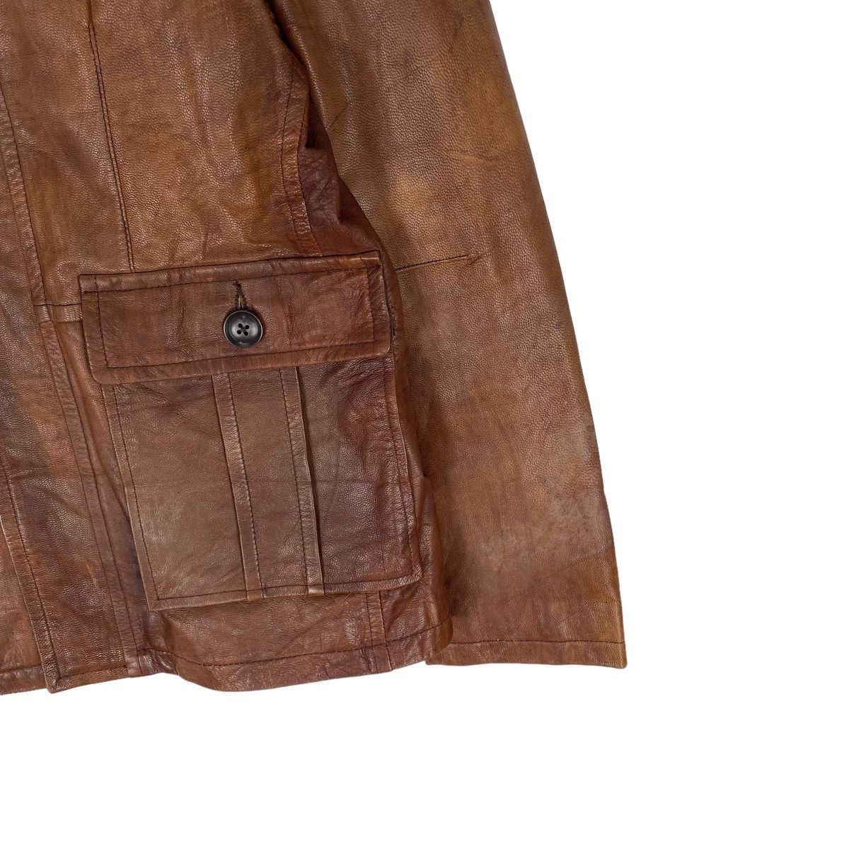 20471120 🌟291295 HOMME GOAT SKIN LEATHER JACKET Size US L / EU 52-54 / 3 - 5 Thumbnail