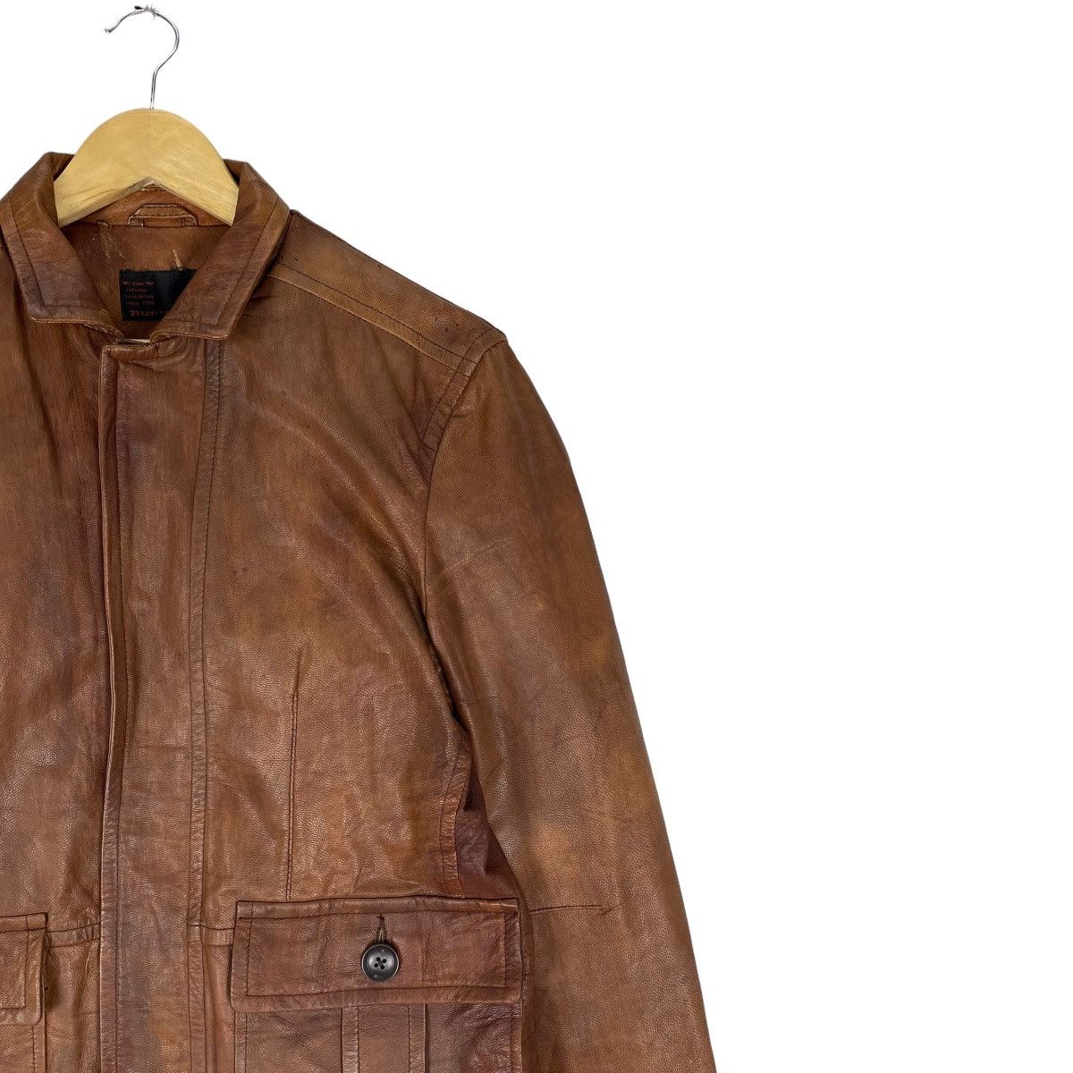 20471120 🌟291295 HOMME GOAT SKIN LEATHER JACKET Size US L / EU 52-54 / 3 - 3 Thumbnail