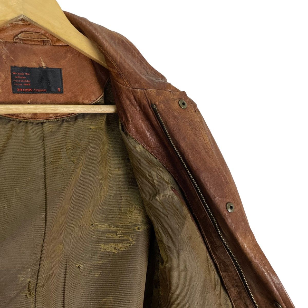 20471120 🌟291295 HOMME GOAT SKIN LEATHER JACKET Size US L / EU 52-54 / 3 - 4 Thumbnail