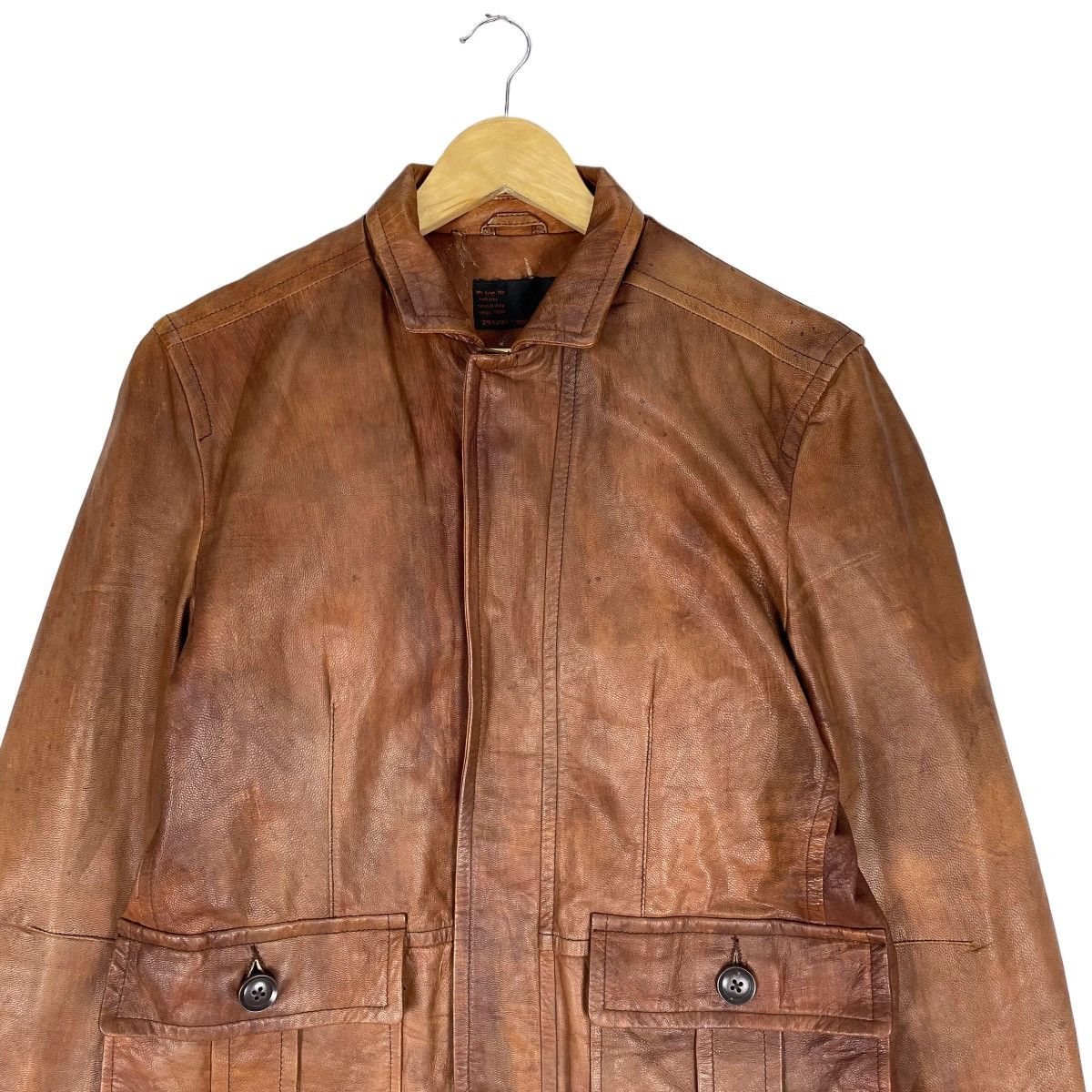 20471120 🌟291295 HOMME GOAT SKIN LEATHER JACKET Size US L / EU 52-54 / 3 - 2 Thumbnail