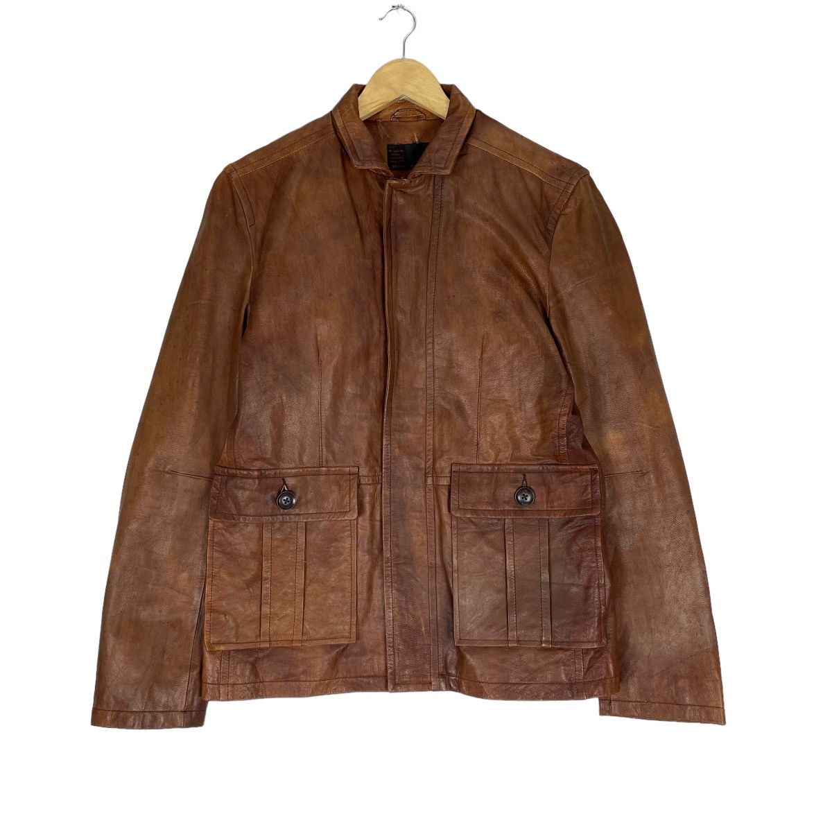 20471120 🌟291295 HOMME GOAT SKIN LEATHER JACKET Size US L / EU 52-54 / 3 - 1 Thumbnail
