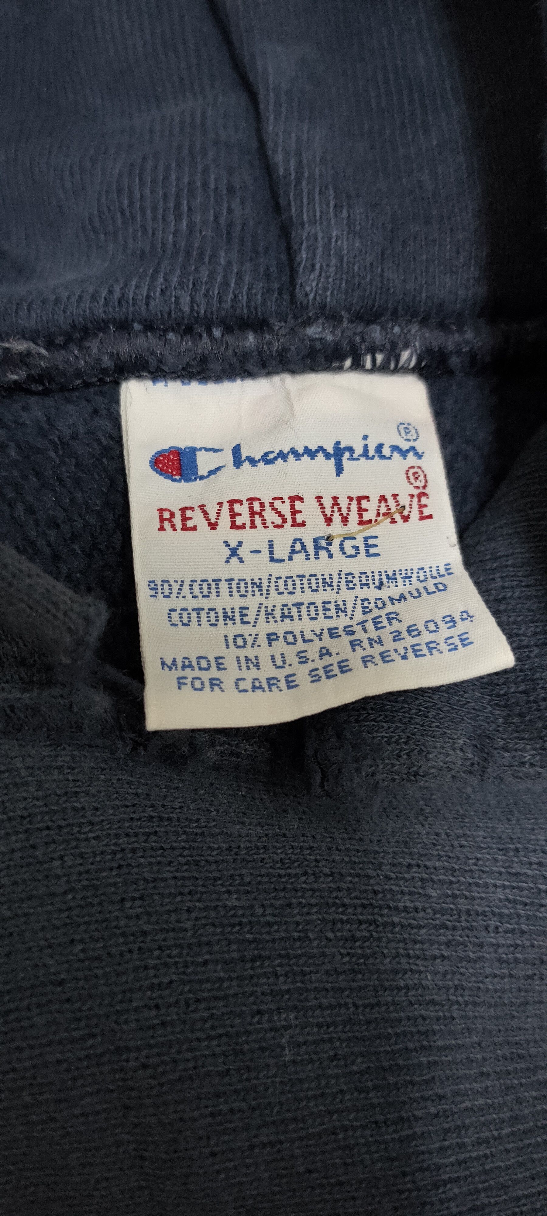 Champion Champion vintage 90s reverse weave hoodie Spellout big logo Size US XL / EU 56 / 4 - 7 Thumbnail